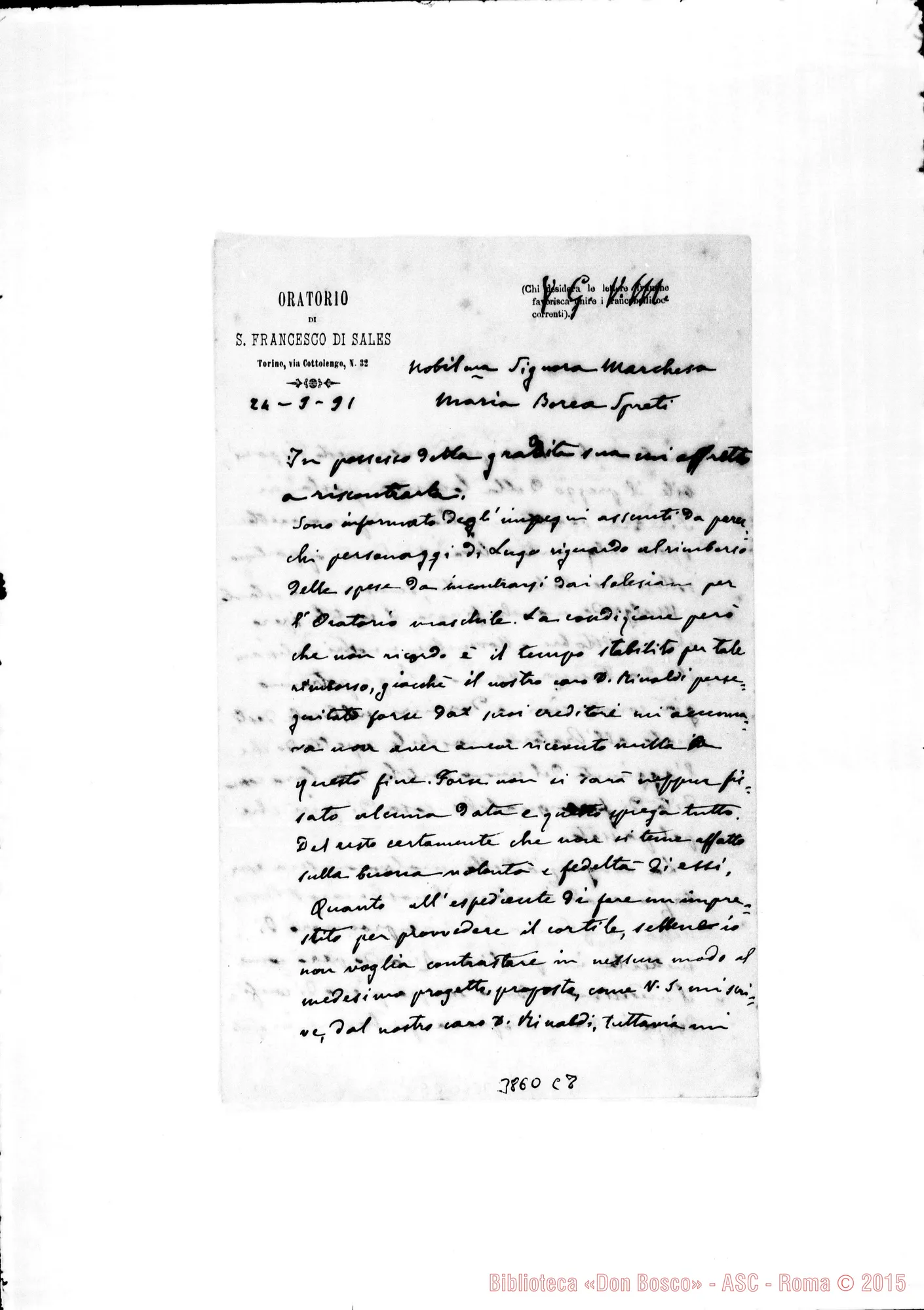 Fotogramma C 8 — Borea Maria Spreti, marchesa Torino, 24-09-1891