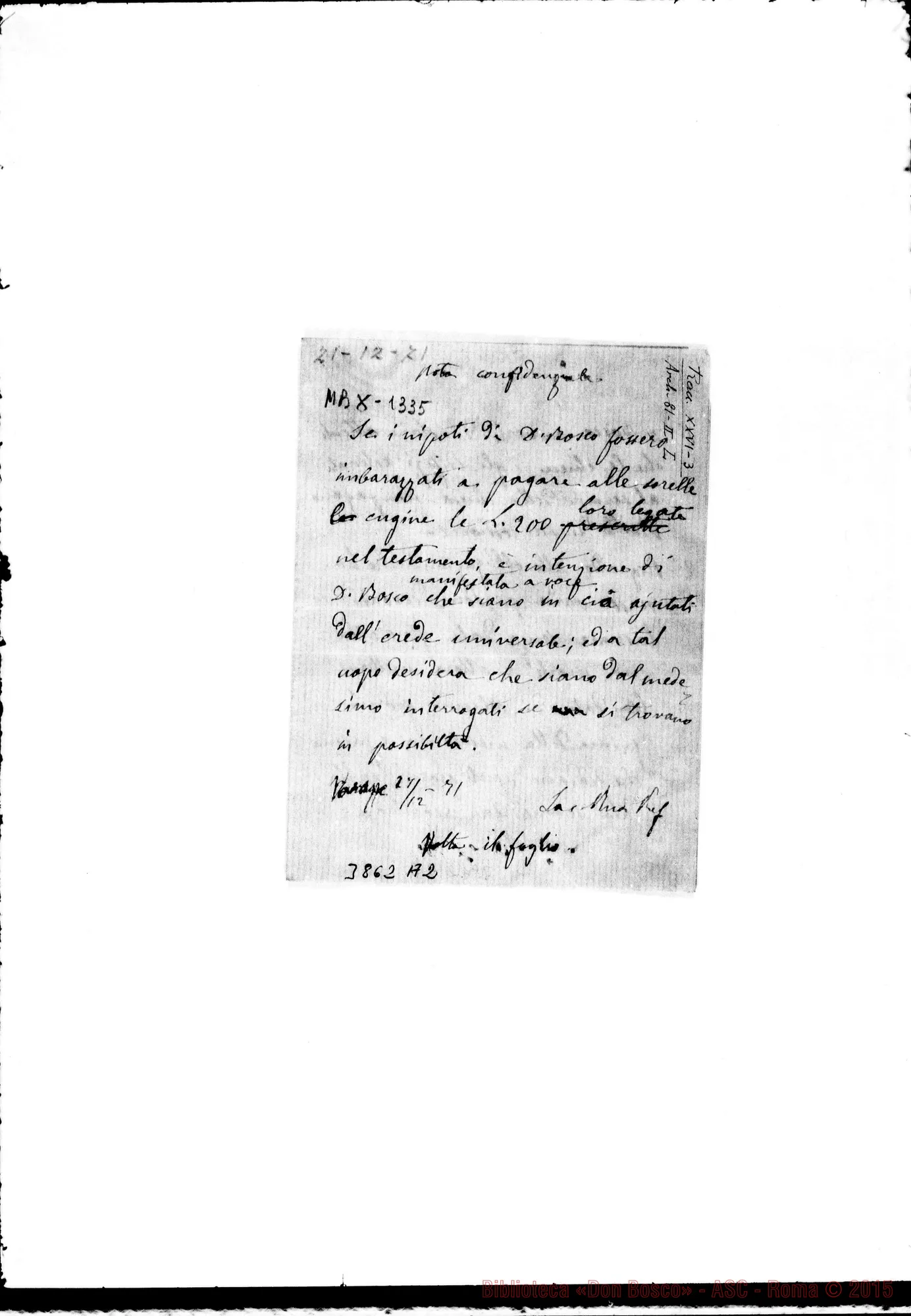 Fotogramma A 2 — Bosco Francesco E Luigi Varazze, 27-12-1871