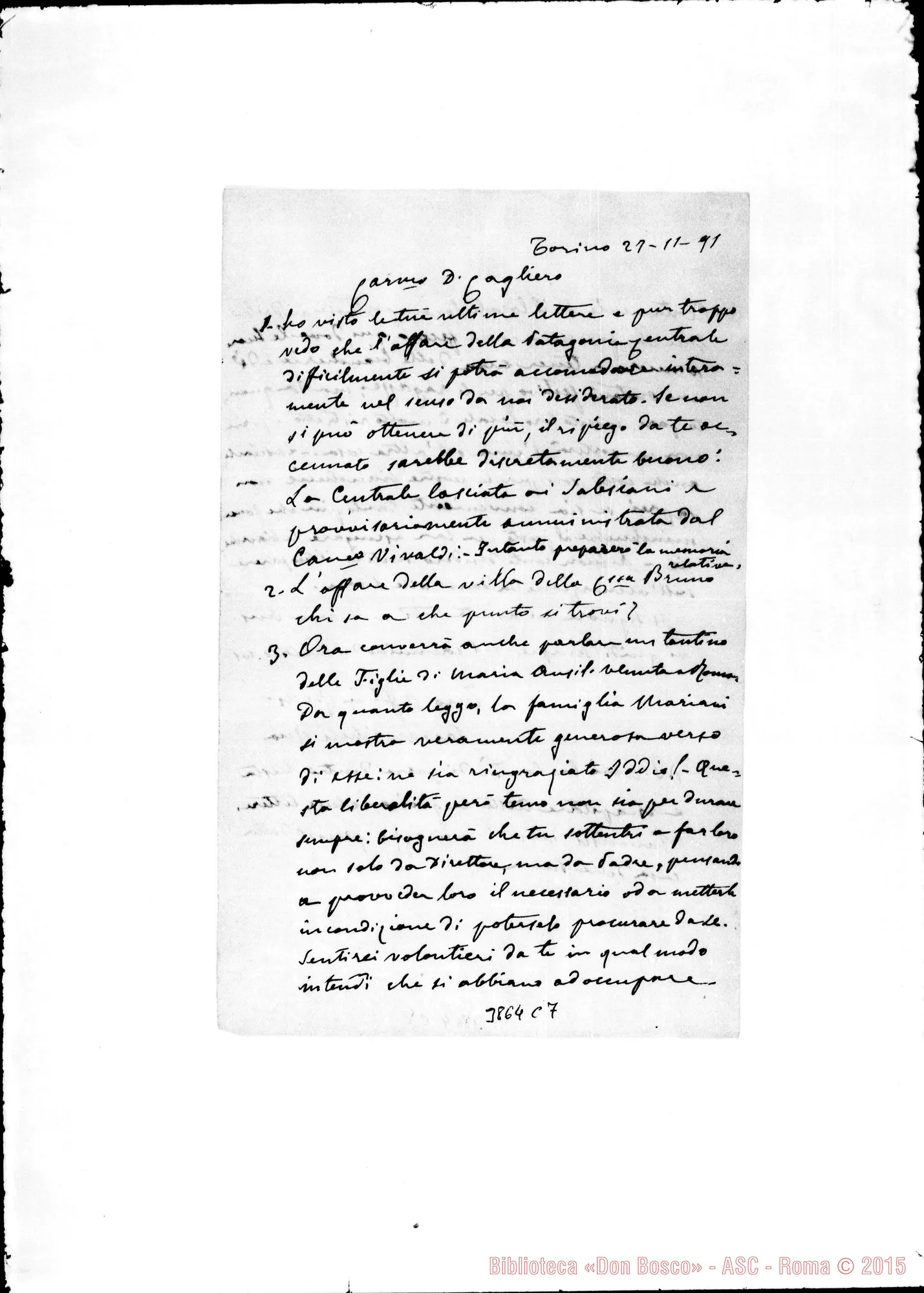 Fotogramma C 7 — « « Torino, 27-11-1891