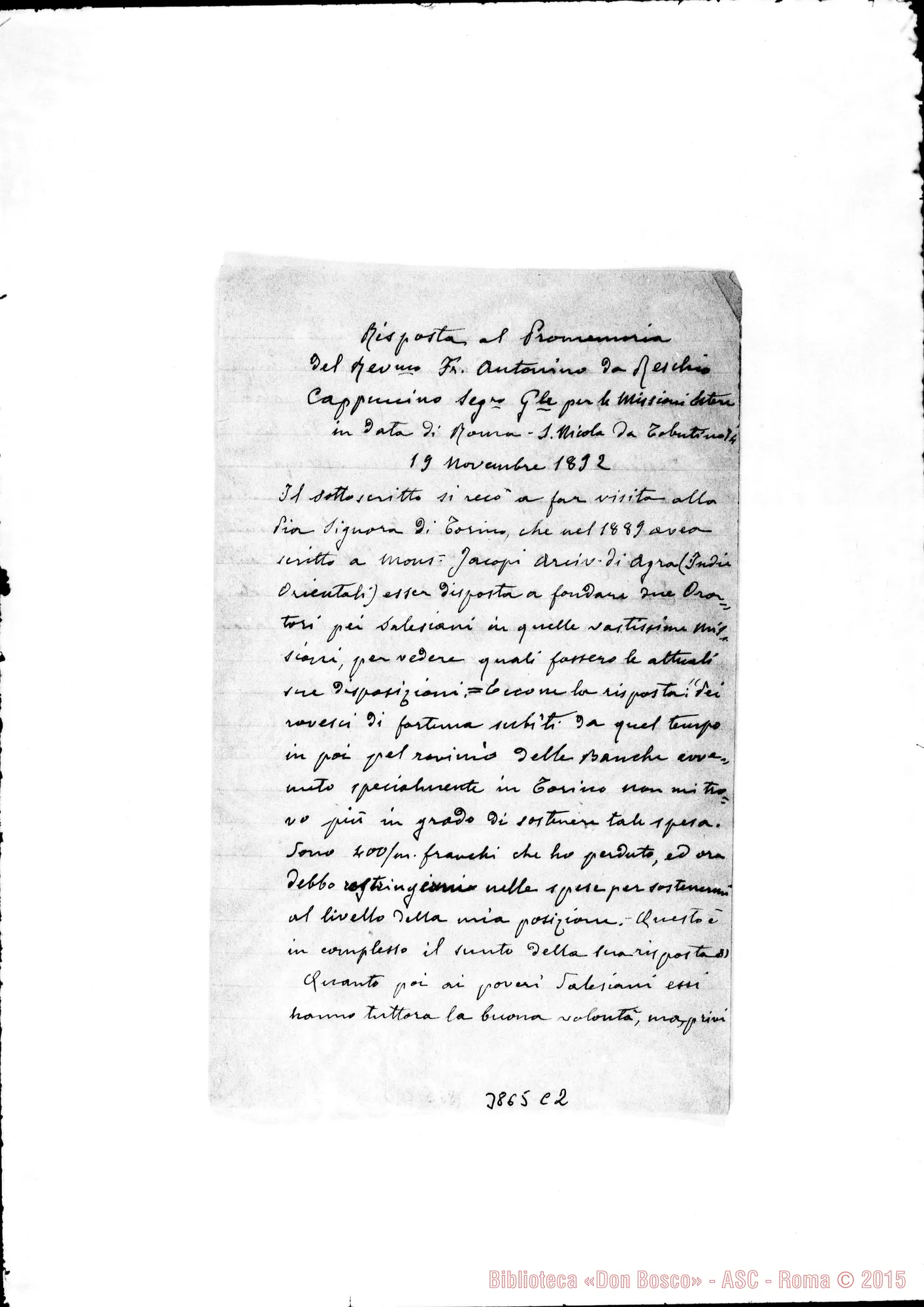Fotogramma C 2 — « « Torino, 25-11-1892