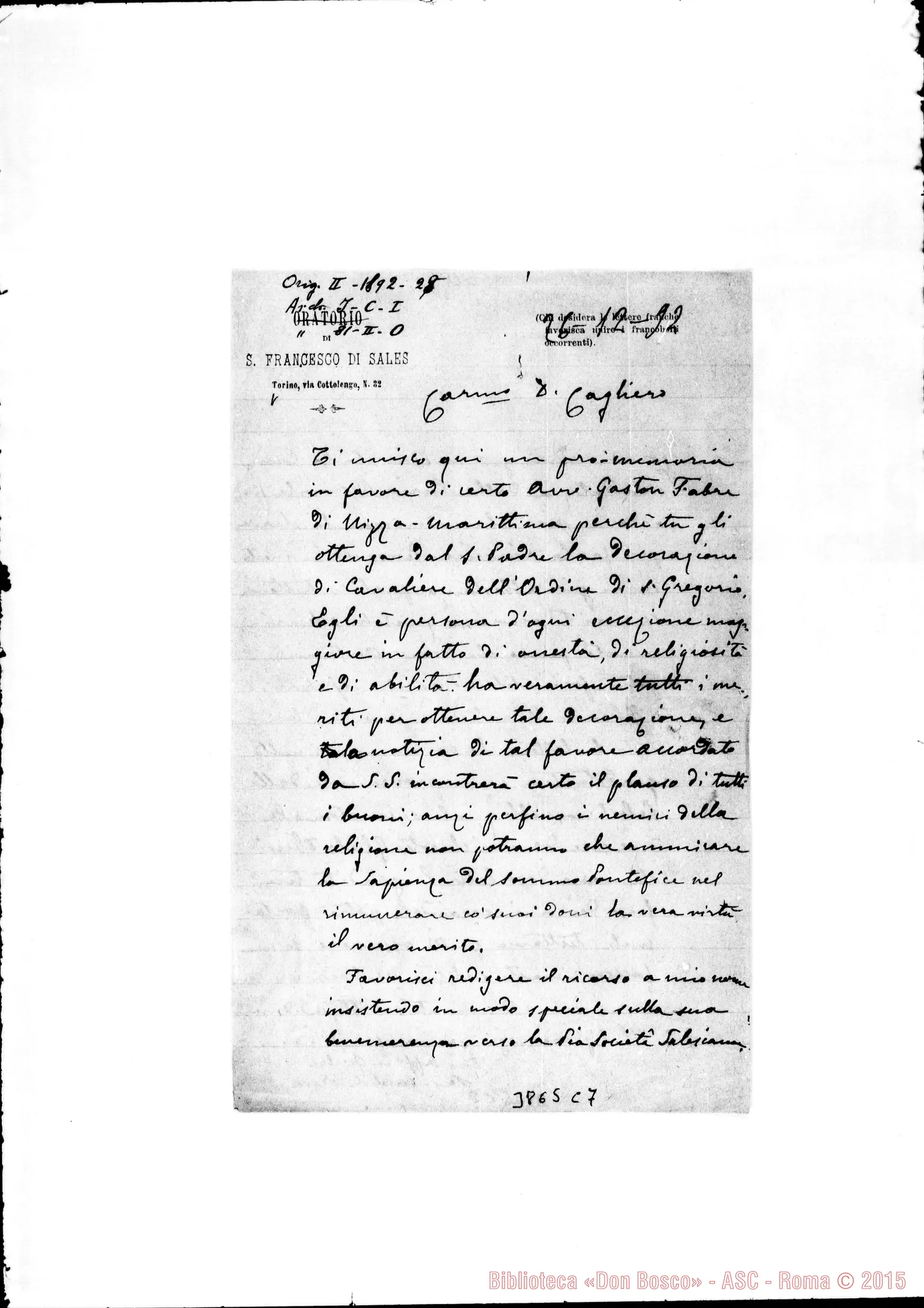 Fotogramma C 7 — « « Torino, 26-12-1892