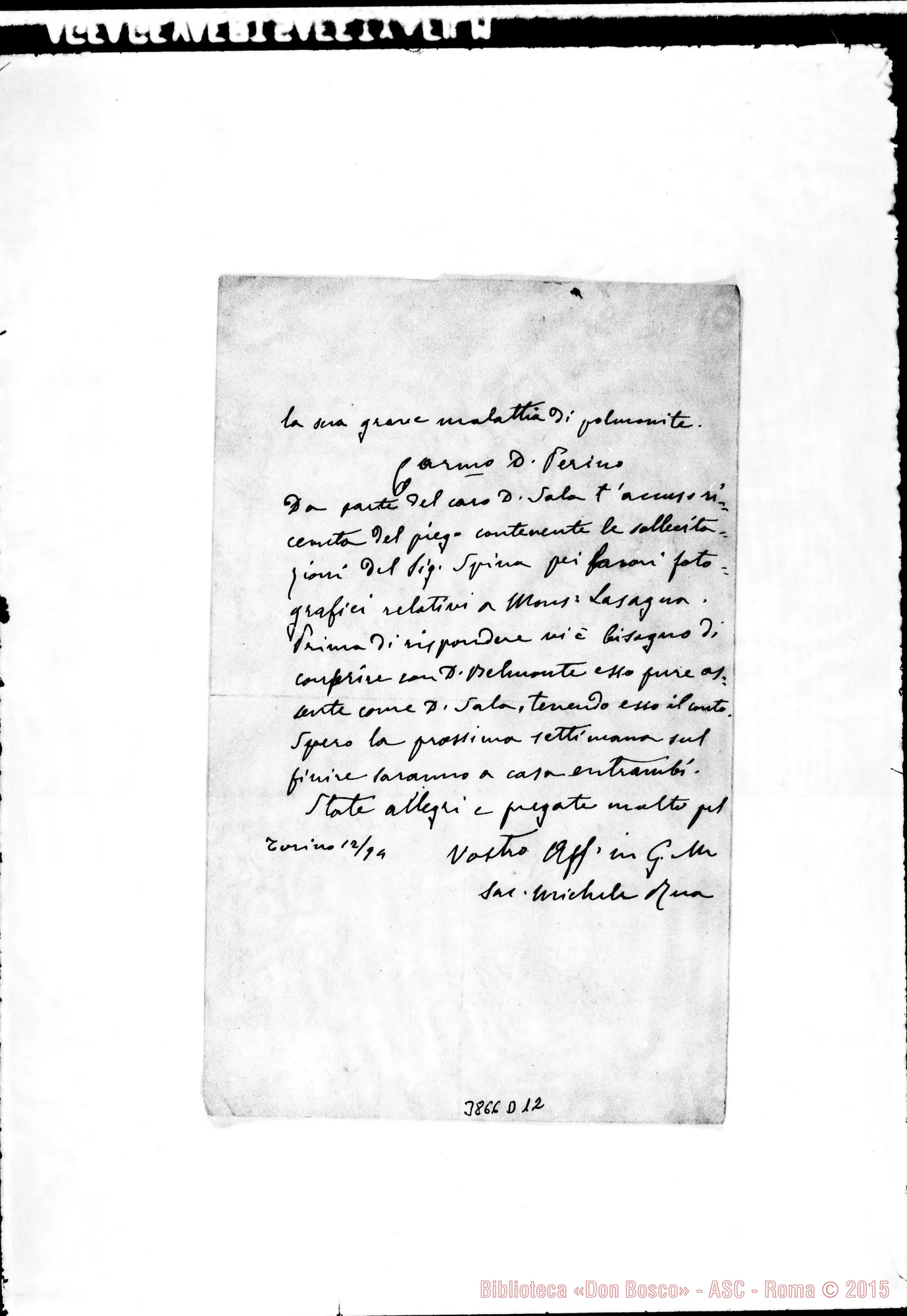 Fotogramma D 12 — « « Torino, 12-01-1894