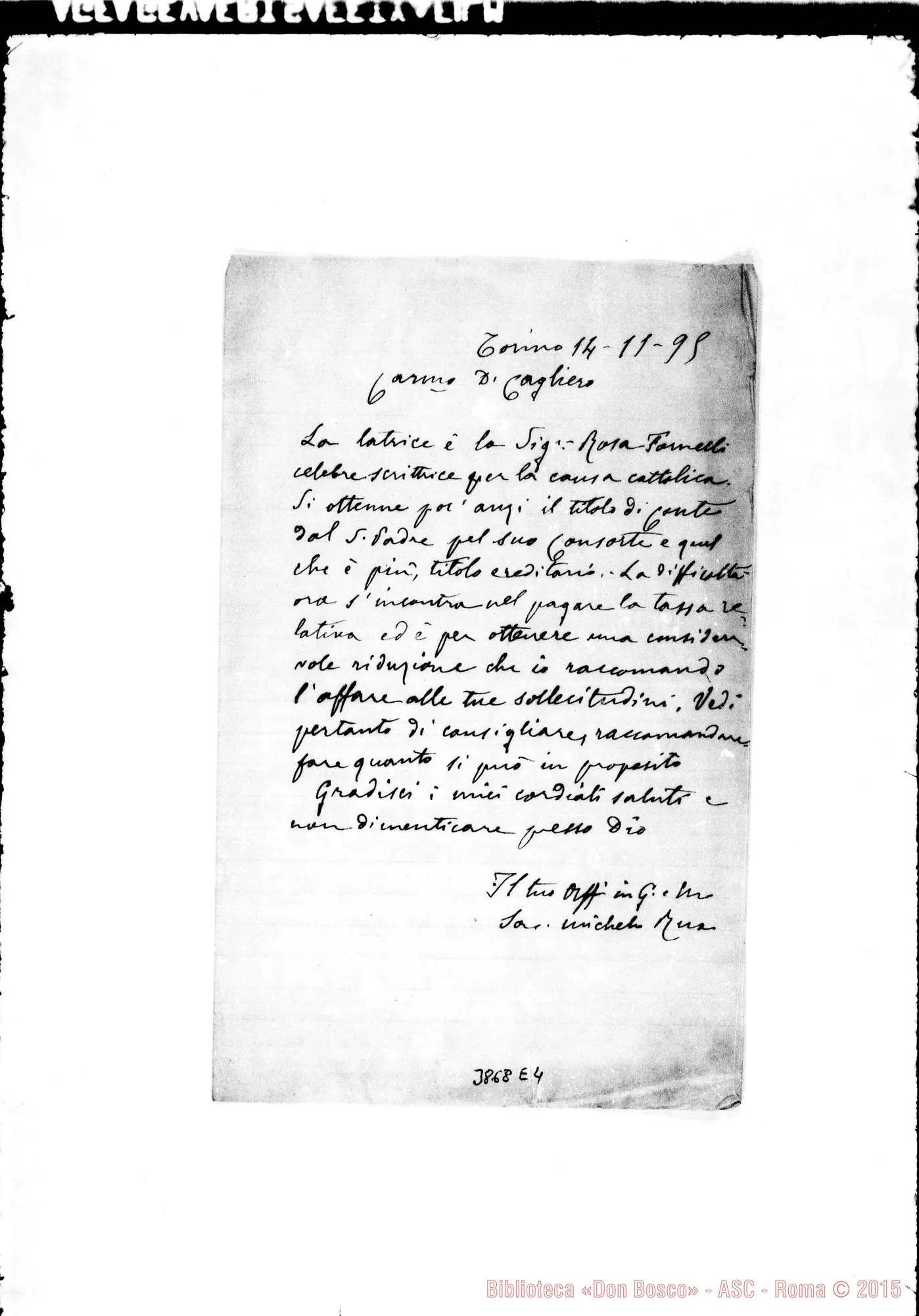 Fotogramma E 4 — « « Torino, 14-11-1895