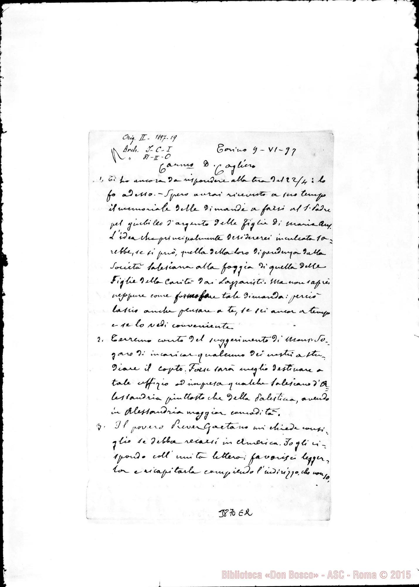 Fotogramma E 2 — « « Torino, 9-06-1897