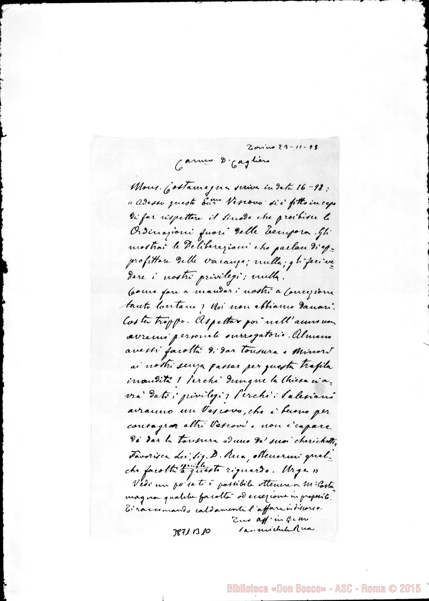 Fotogramma B 10 — « « Torino, 23-11-1898