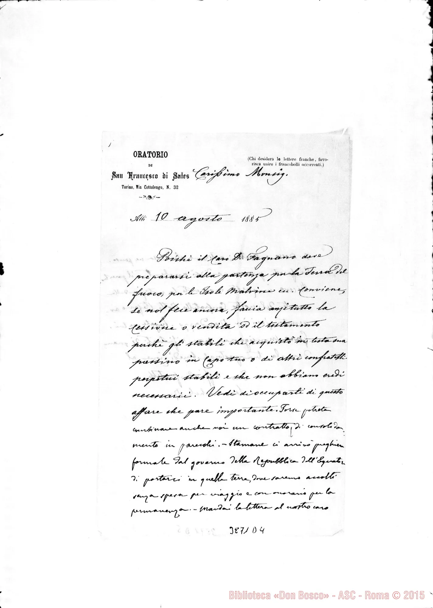 Fotogramma D 4 — « « Torino, 10-08-1885