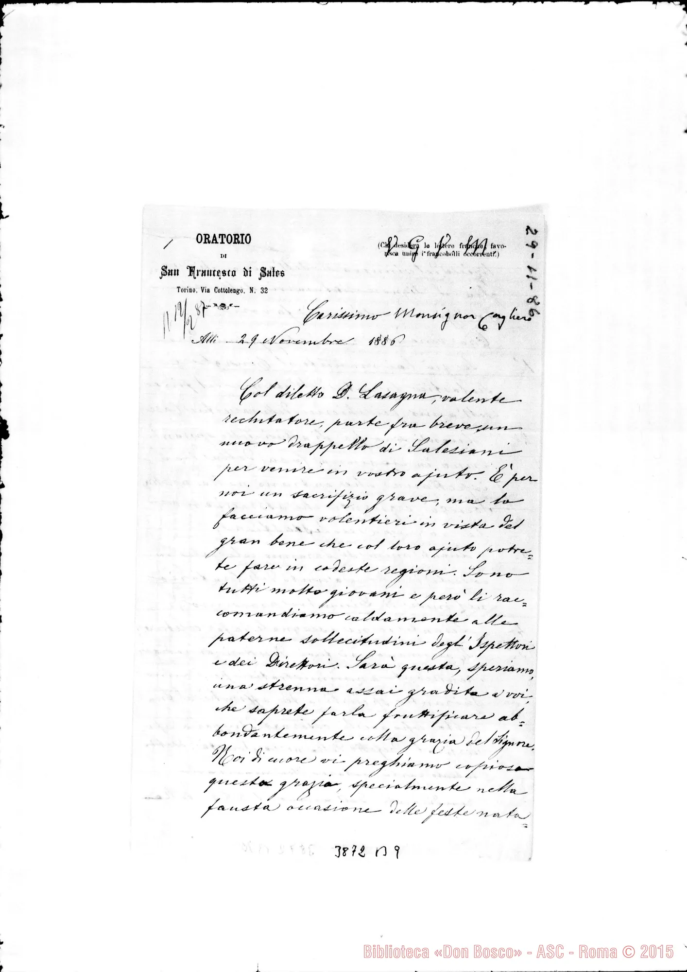 Fotogramma B 9 — « « Torino, 29-11-1886