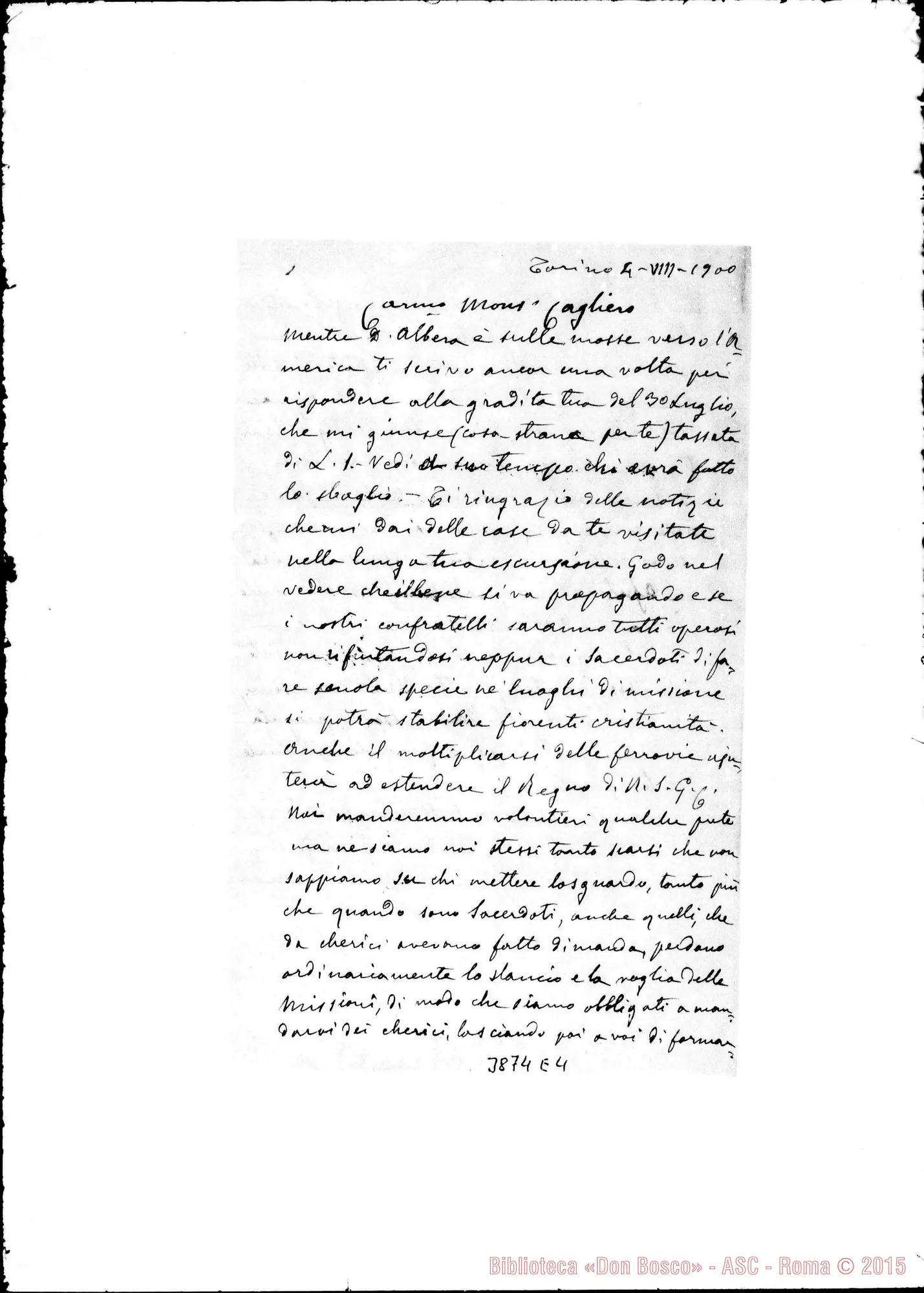 Fotogramma E 4 — « « Torino, 4-08-1900
