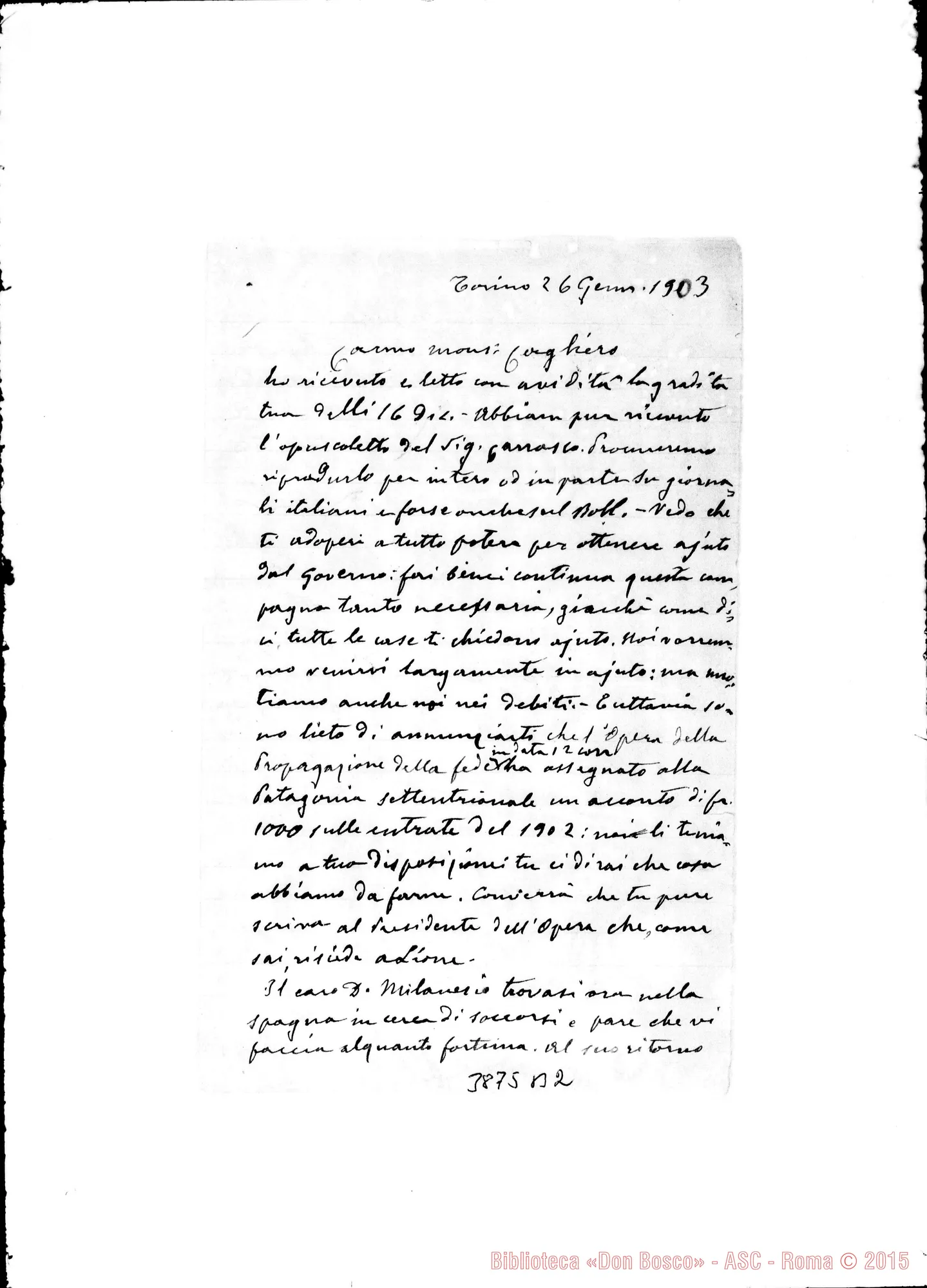 Fotogramma B 2 — « « Torino, 26-01-1903
