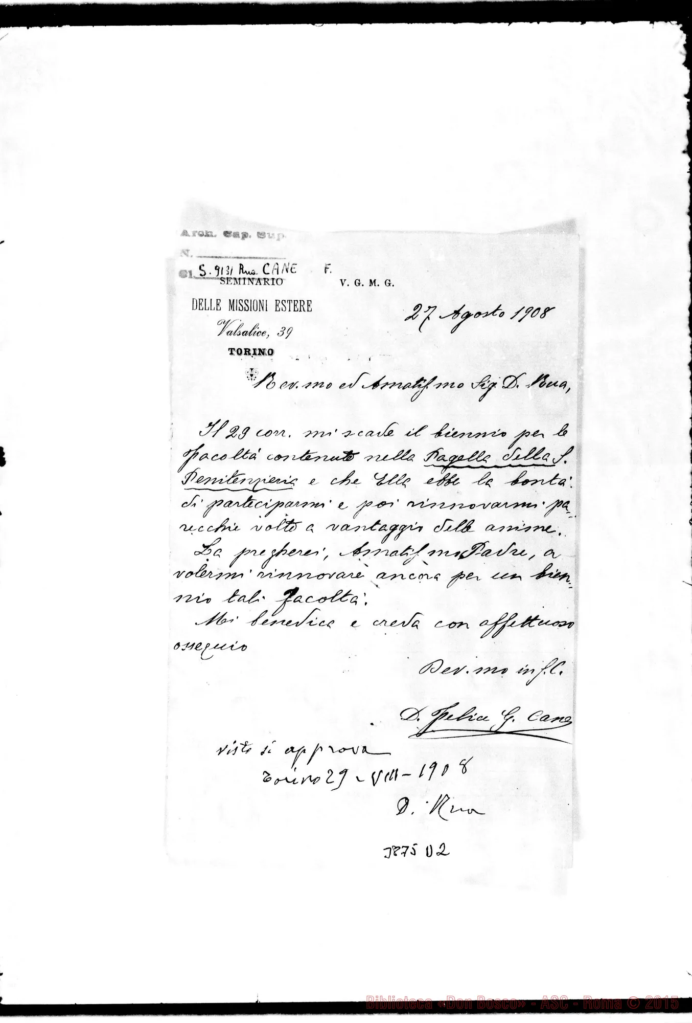 Fotogramma D 2 — « Torino, 29-08-1908