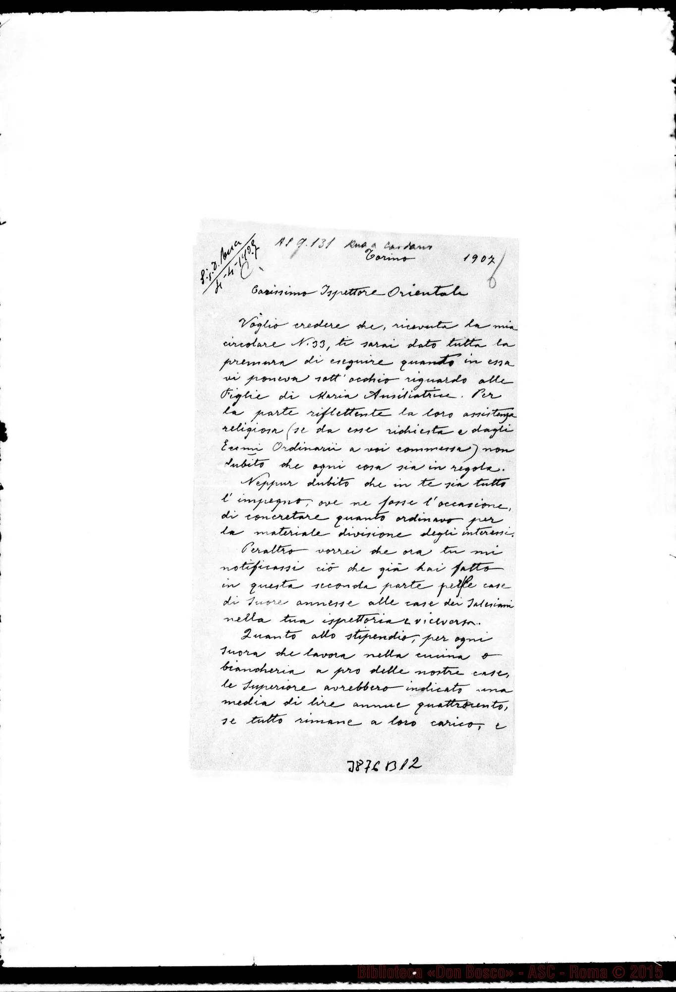 Fotogramma B 12 — « « Torino, 4-04-1907