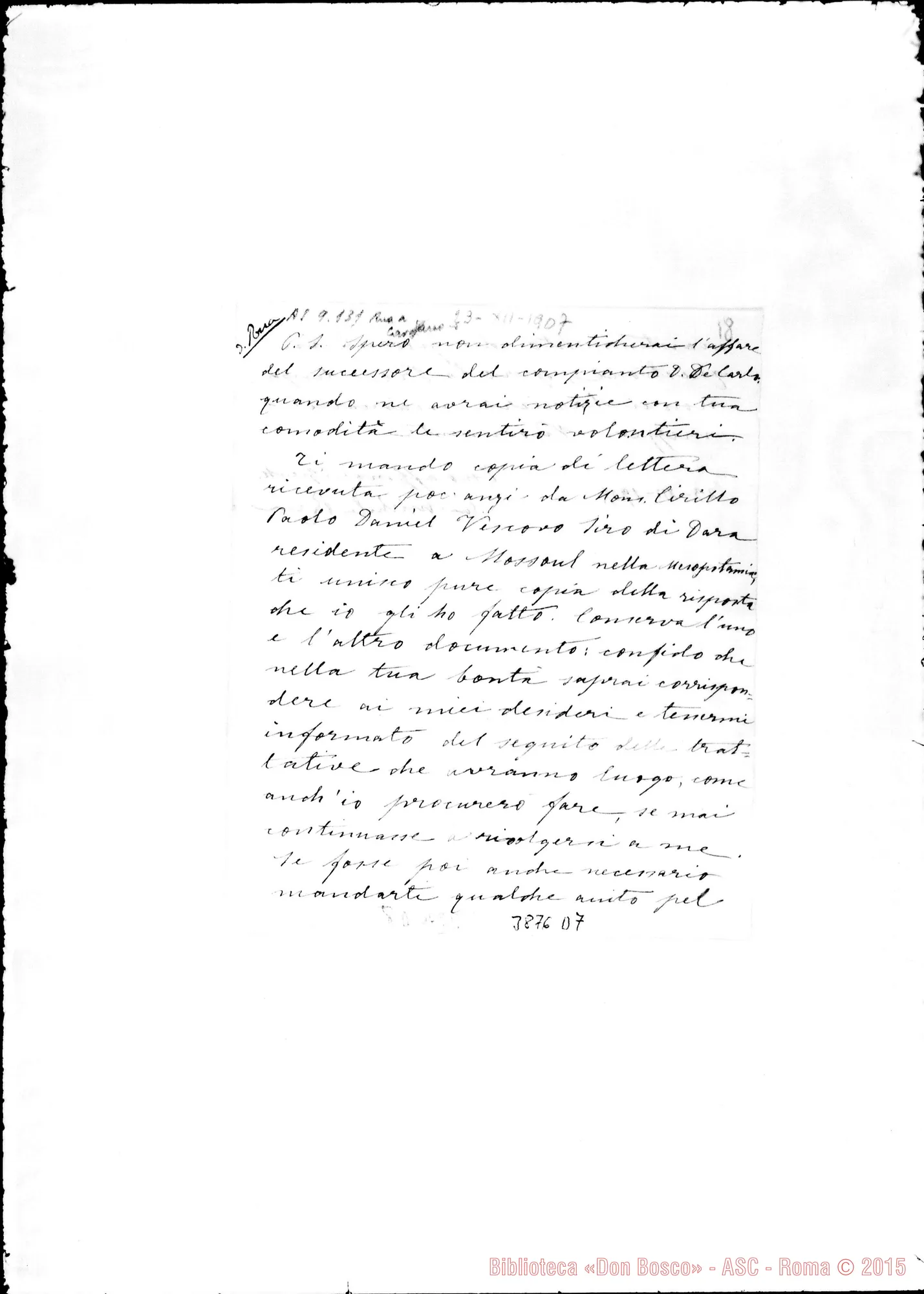 Fotogramma D 7 — « « s.l. 23-12-1907