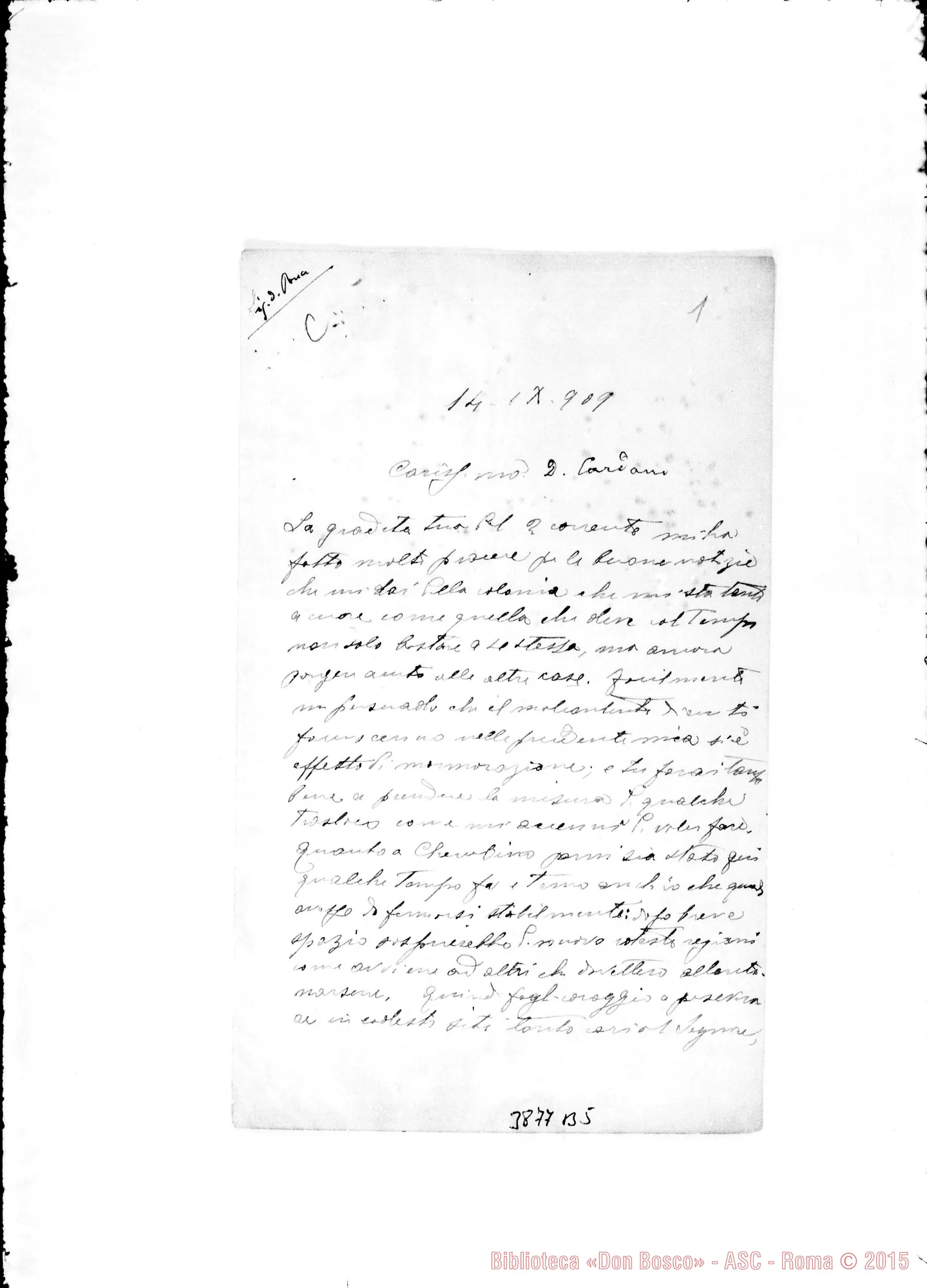 Fotogramma B 5 — « « s.l. 14-09-1909