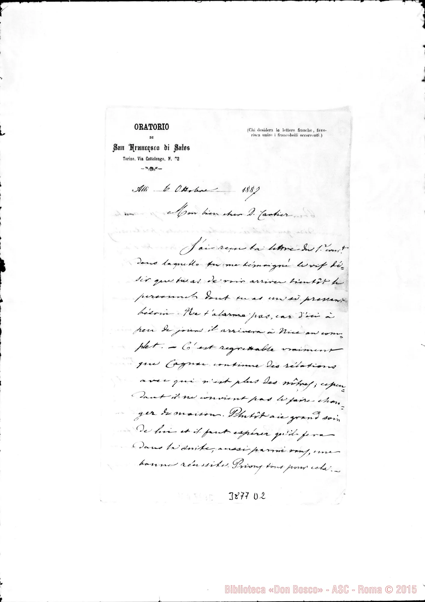 Fotogramma D 2 — « « Torino, 6-10-1887