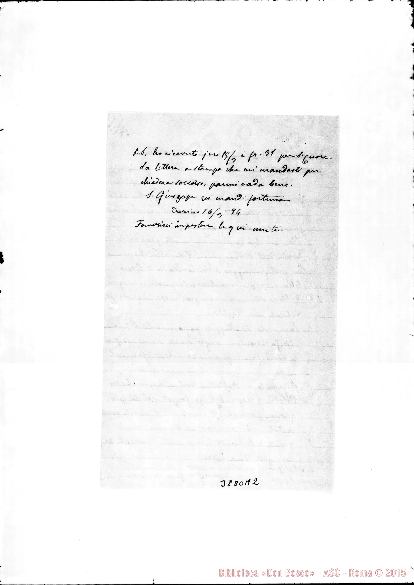Fotogramma A 2 — « « Torino, 11-03-1894