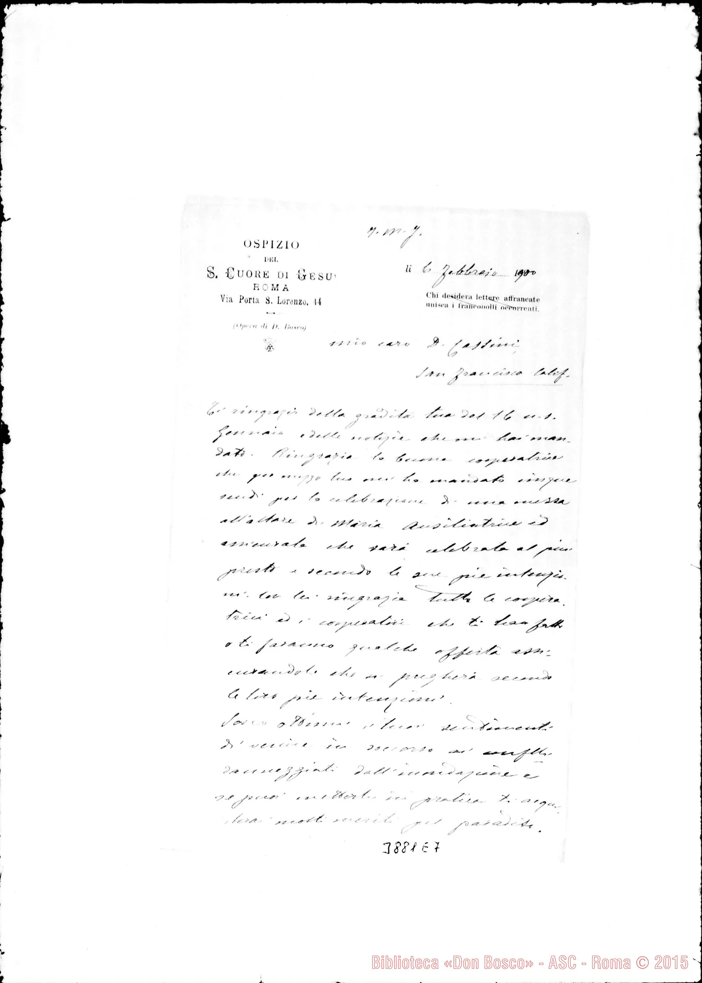 Fotogramma E 7 — « « Roma, 6-02-1900