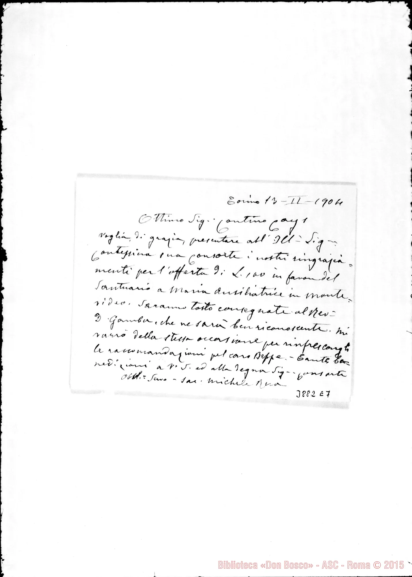 Fotogramma E 7 — Cays, contino Torino, 13-02-1904