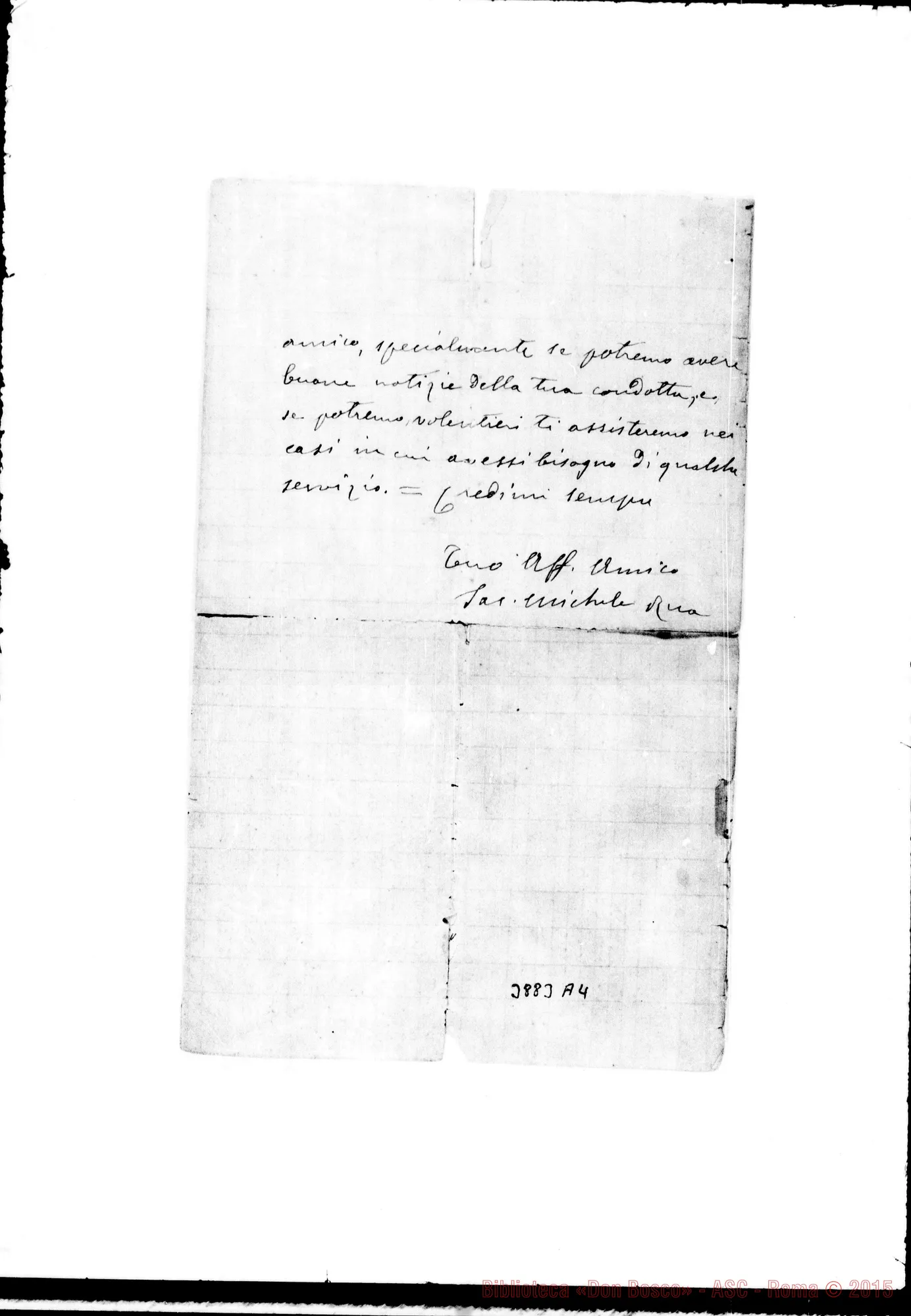 Fotogramma A 4 — Cergnazzi Domenico Baracaldo, 22-11-1899