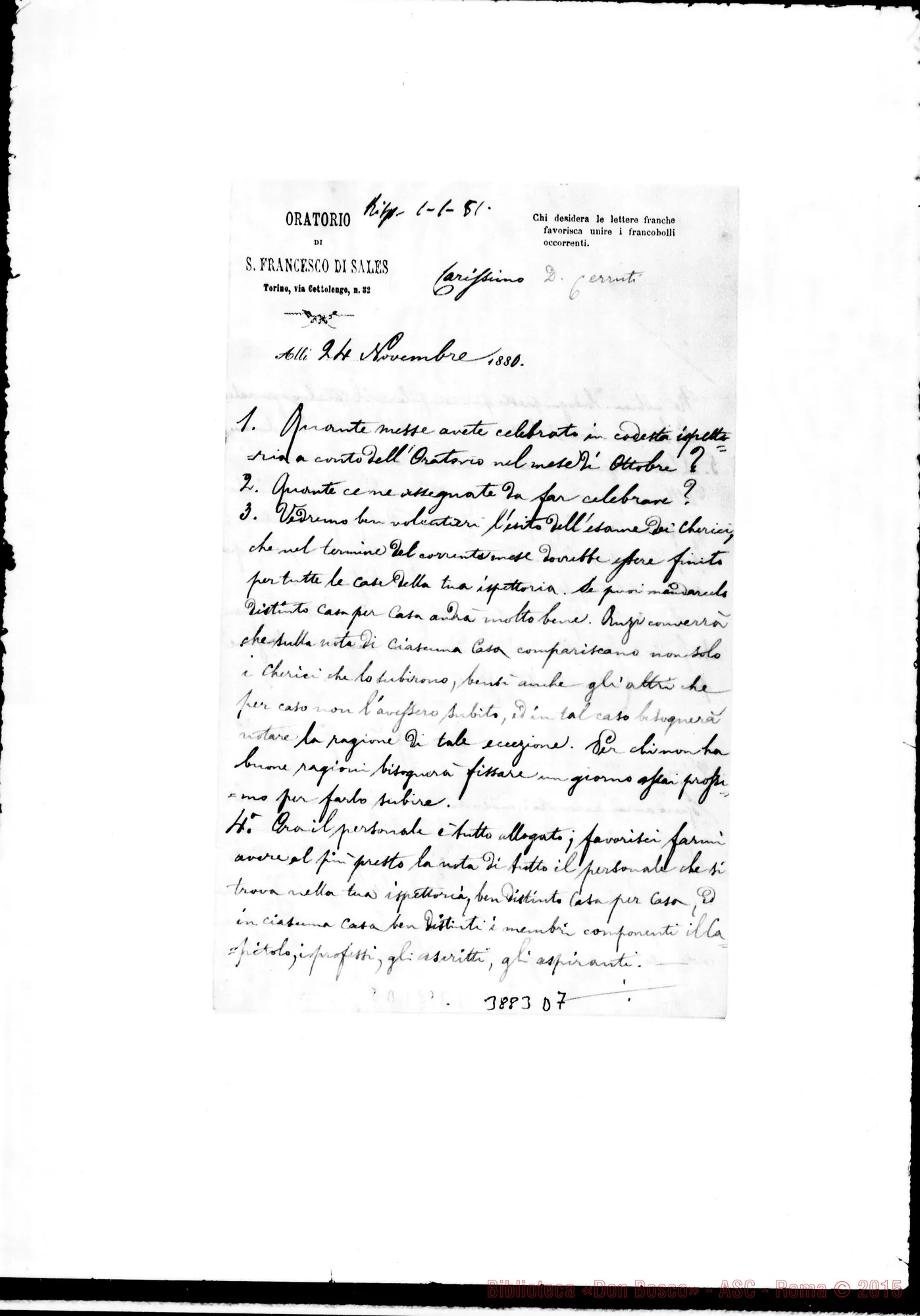 Fotogramma D 7 — « « Torino, 24-11-1880