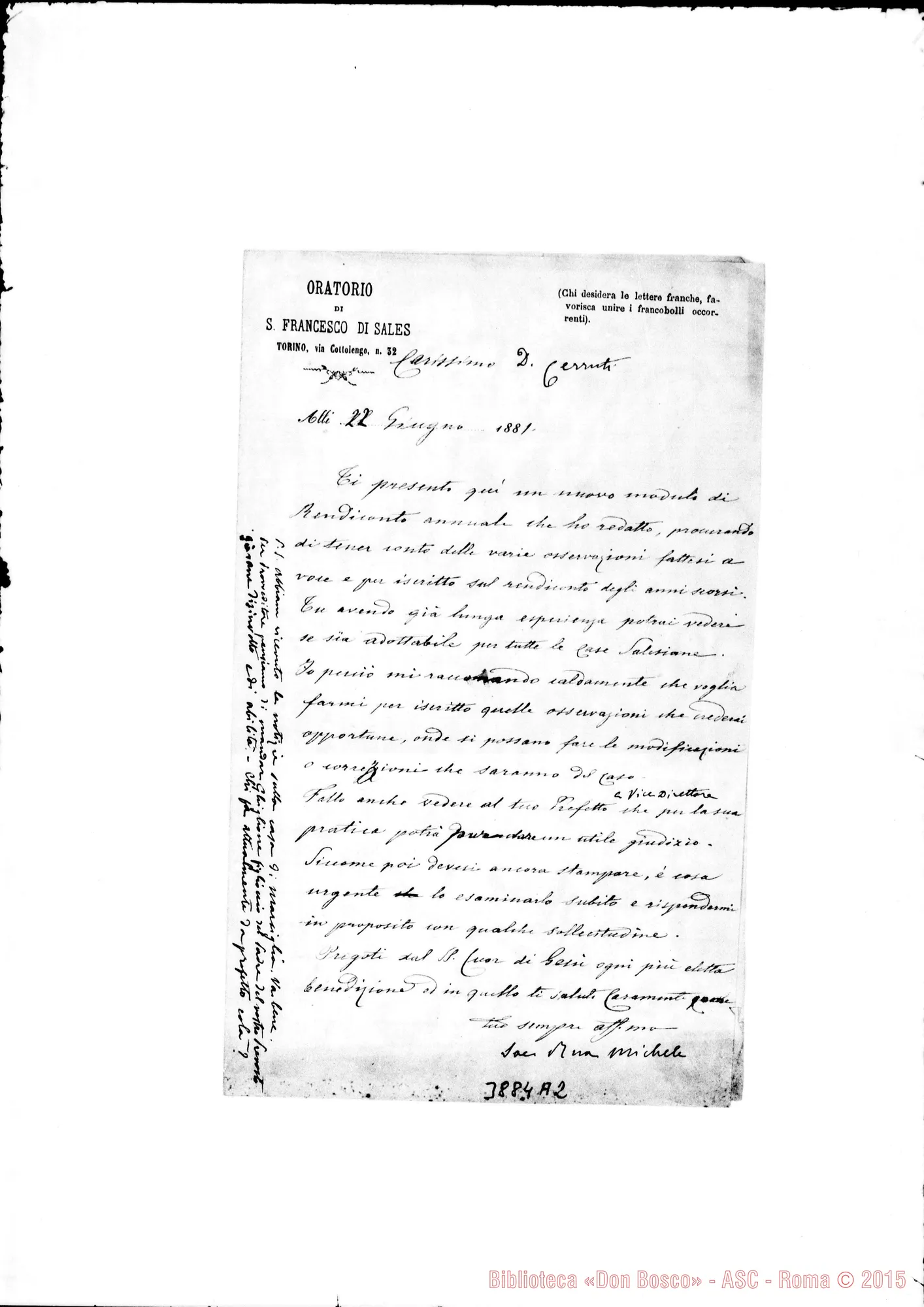 Fotogramma A 2 — « « Torino, 22-06-1881