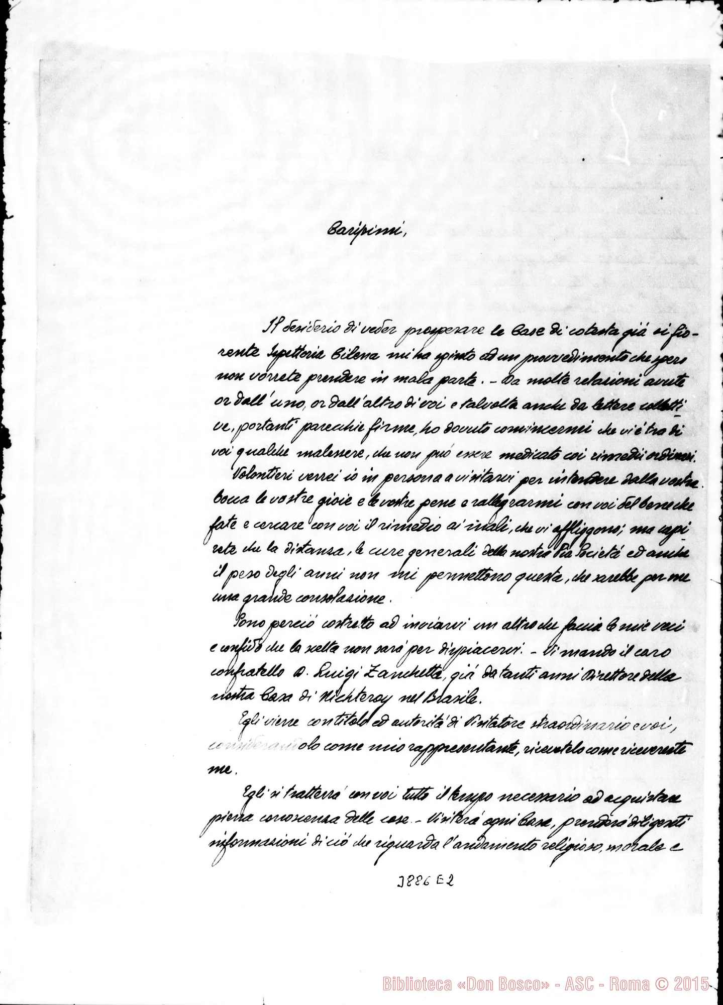 Fotogramma E 2 — Chile, ai salesiani Torino, 2-02-1906