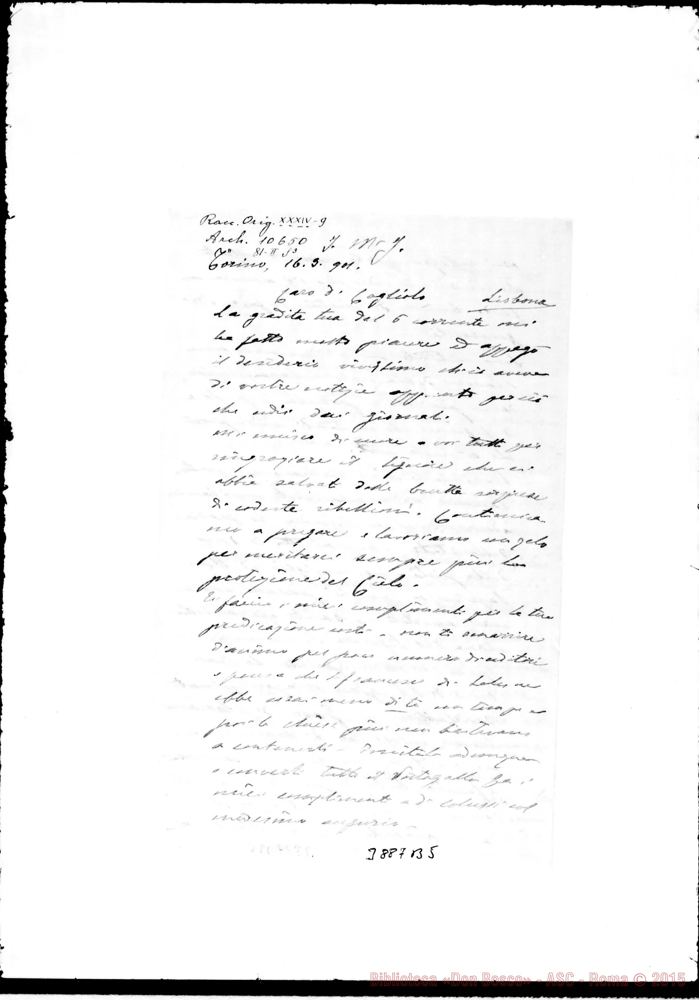 Fotogramma B 5 — « « Torino, 16-03-1901