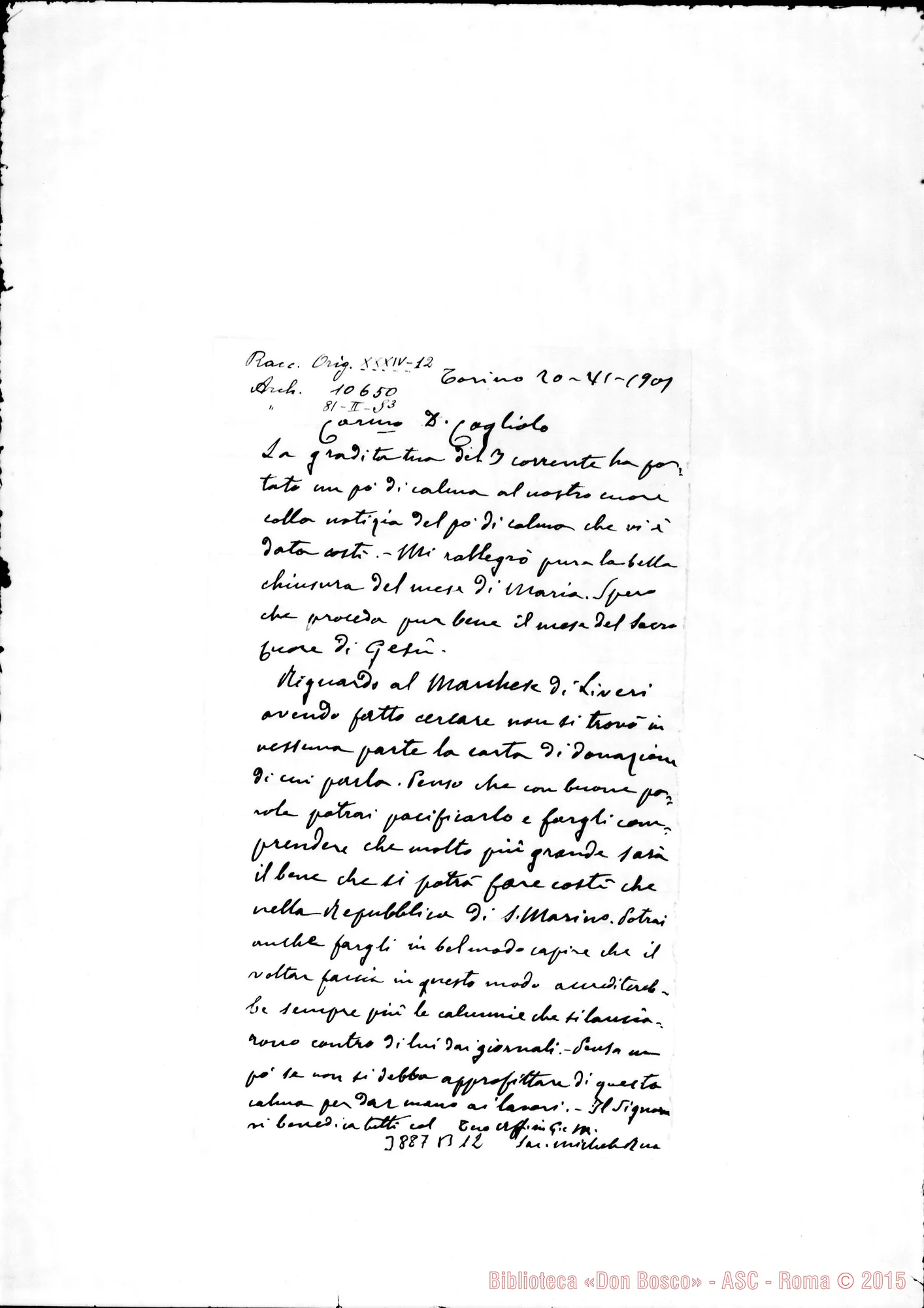 Fotogramma B 12 — « « Torino, 20-06-1901