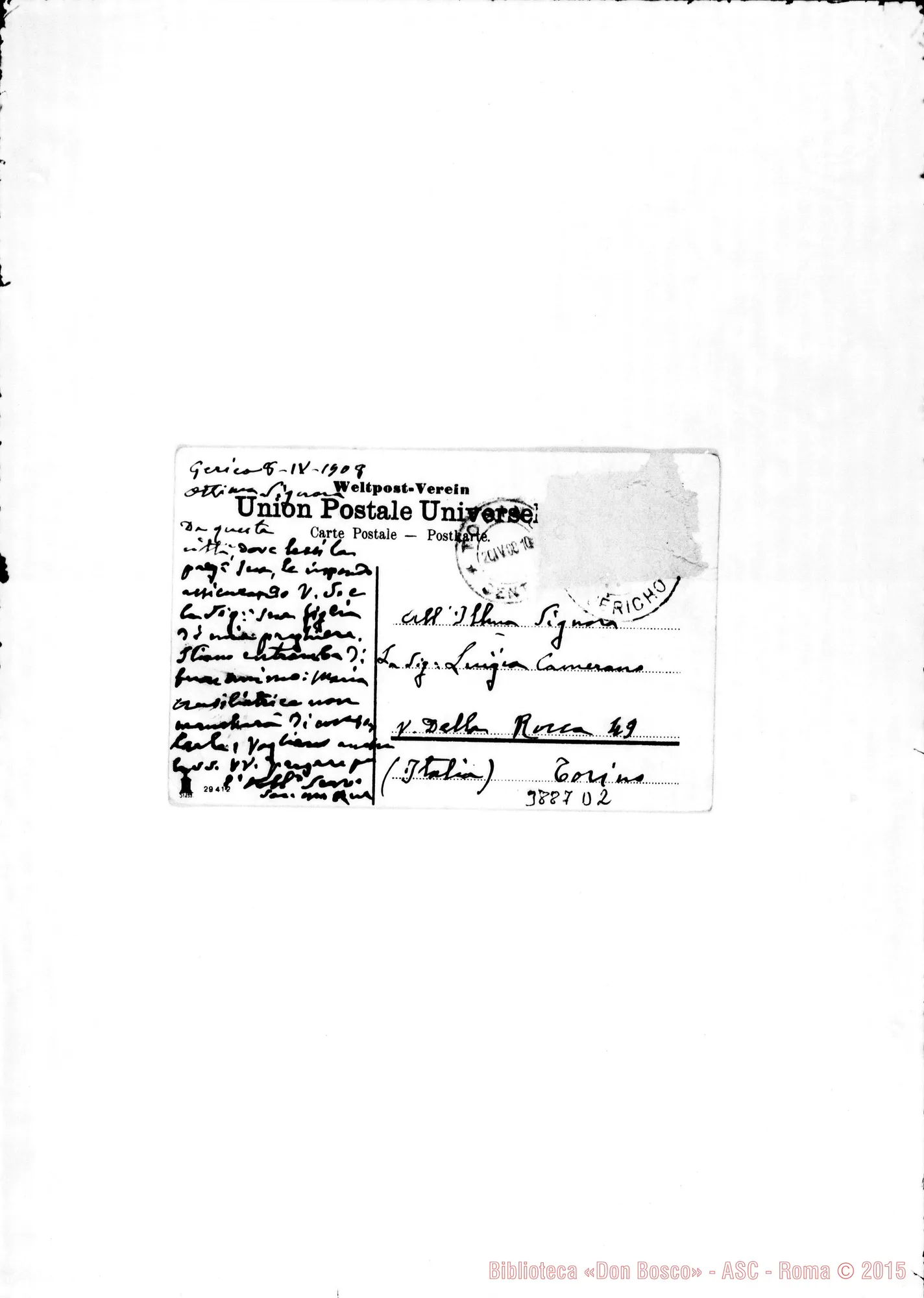 Fotogramma D 2 — '' « Gerico, 8-04-1908