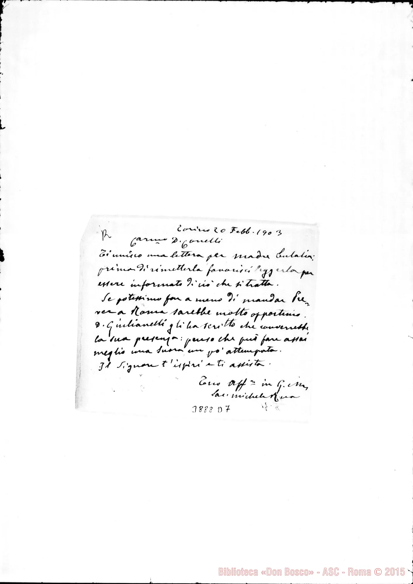 Fotogramma D 7 — « Torino, 20-02-1903