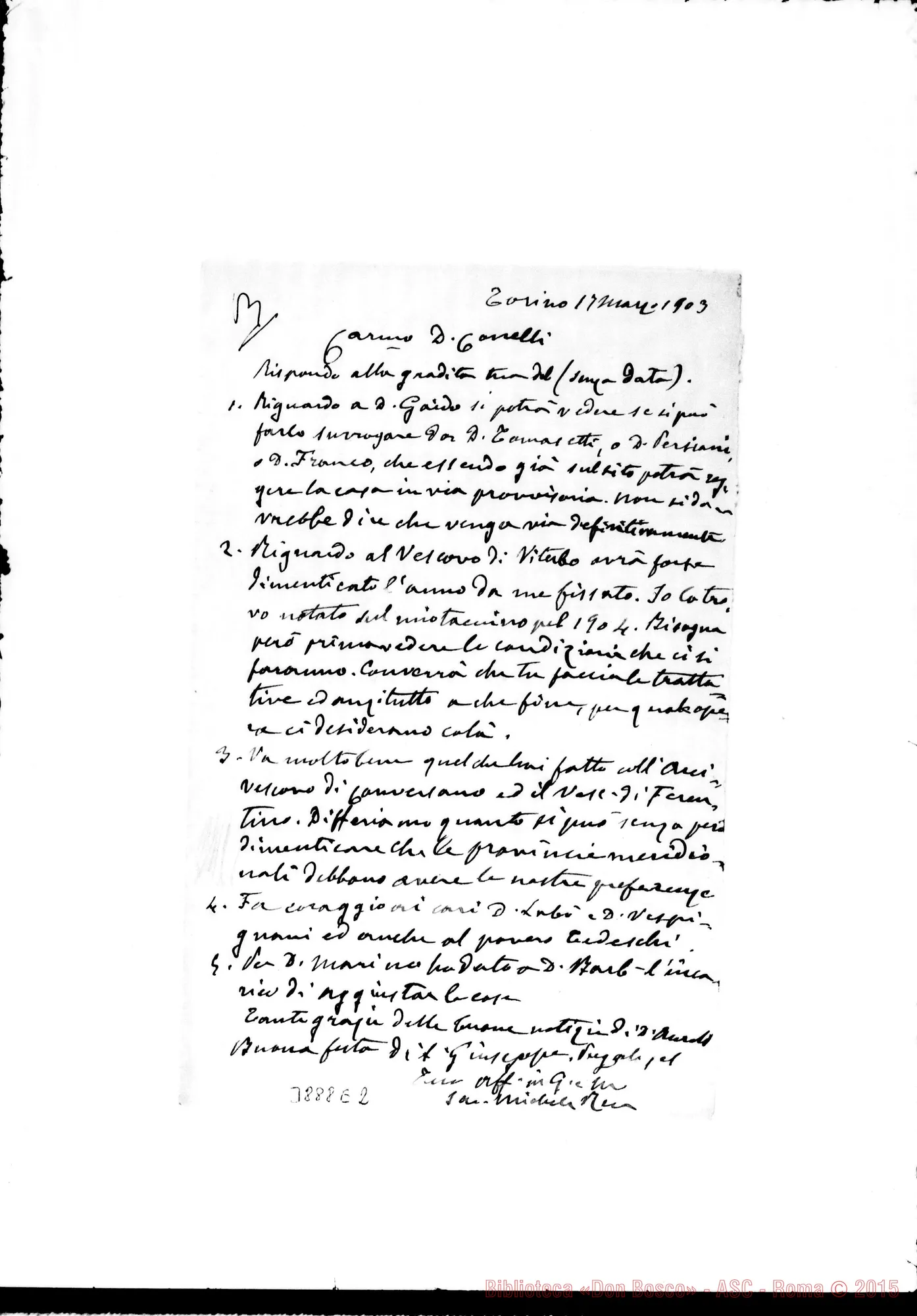 Fotogramma E 2 — .. « Torino, 17-03-1903