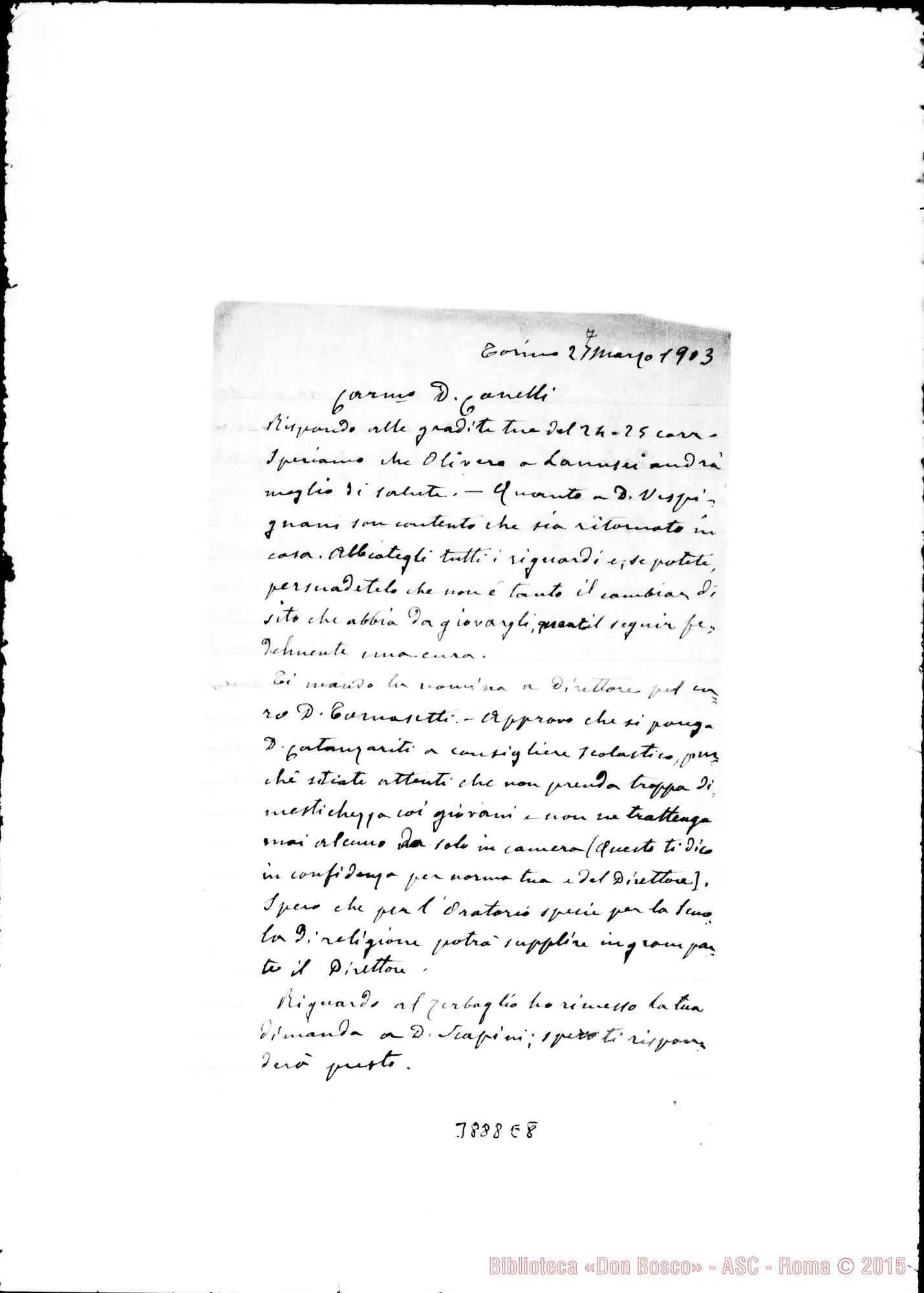 Fotogramma E 8 — « « Torino, 27-03-1903
