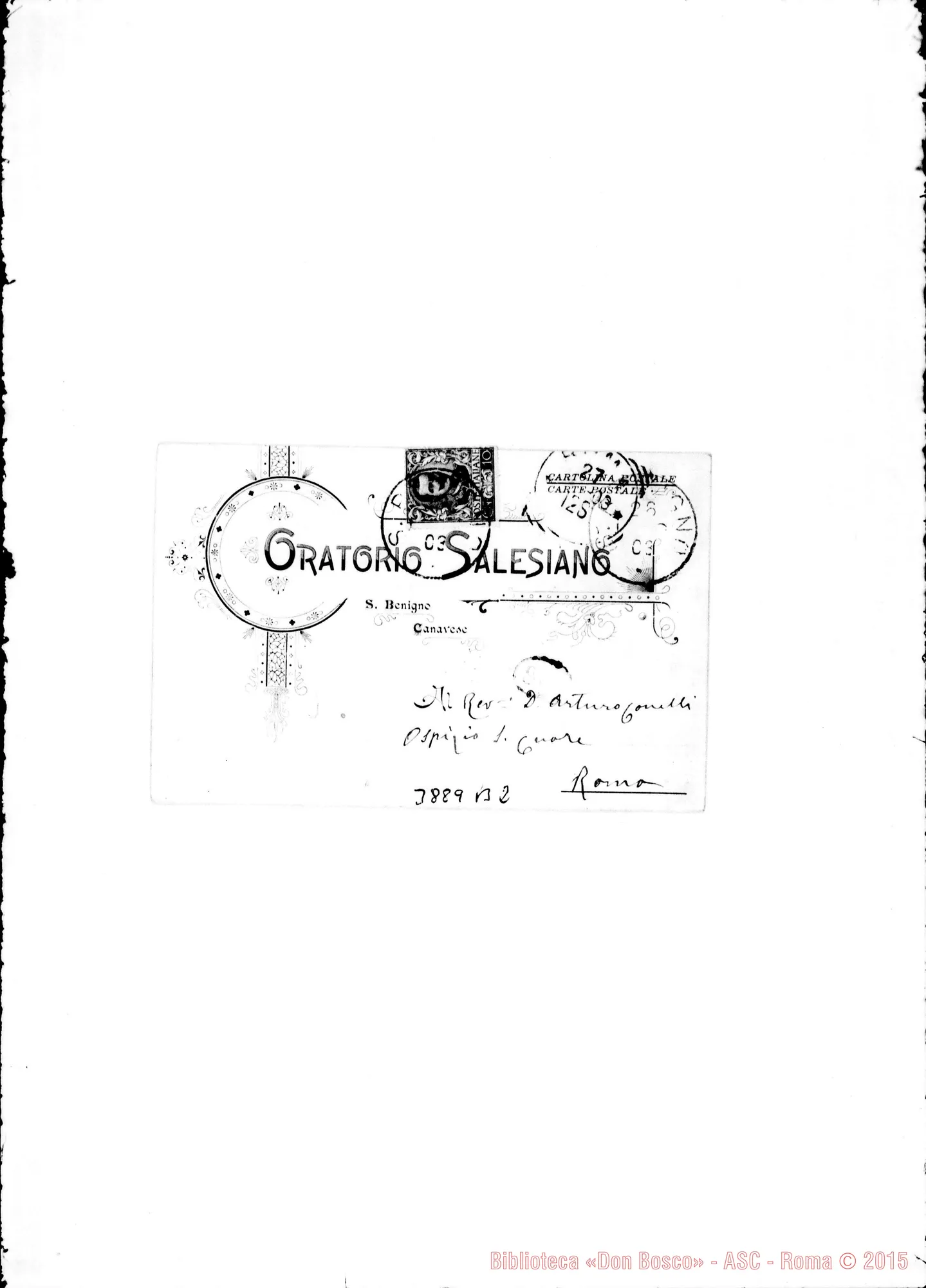 Fotogramma B 2 — « « S. Benigno, 26-07-1903 Cartolina