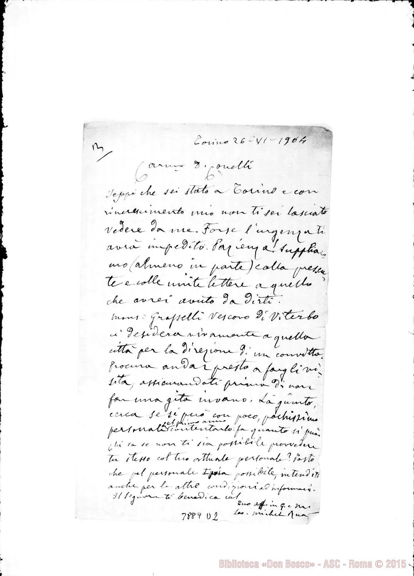 Fotogramma D 2 — Conelli Arturo, SDB Torino, 26-06-1904