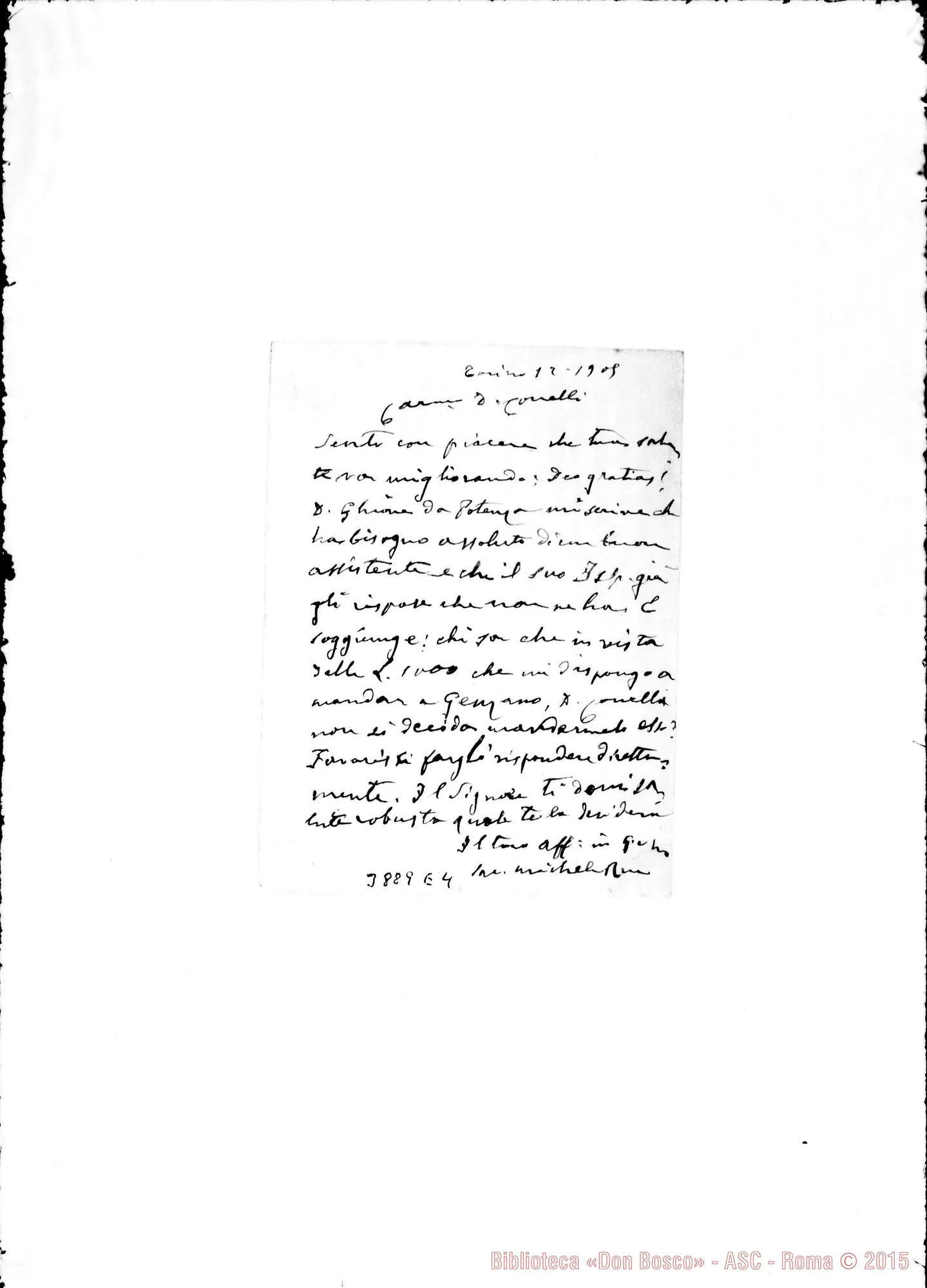 Fotogramma E 4 — « Torino, 12-01-1905