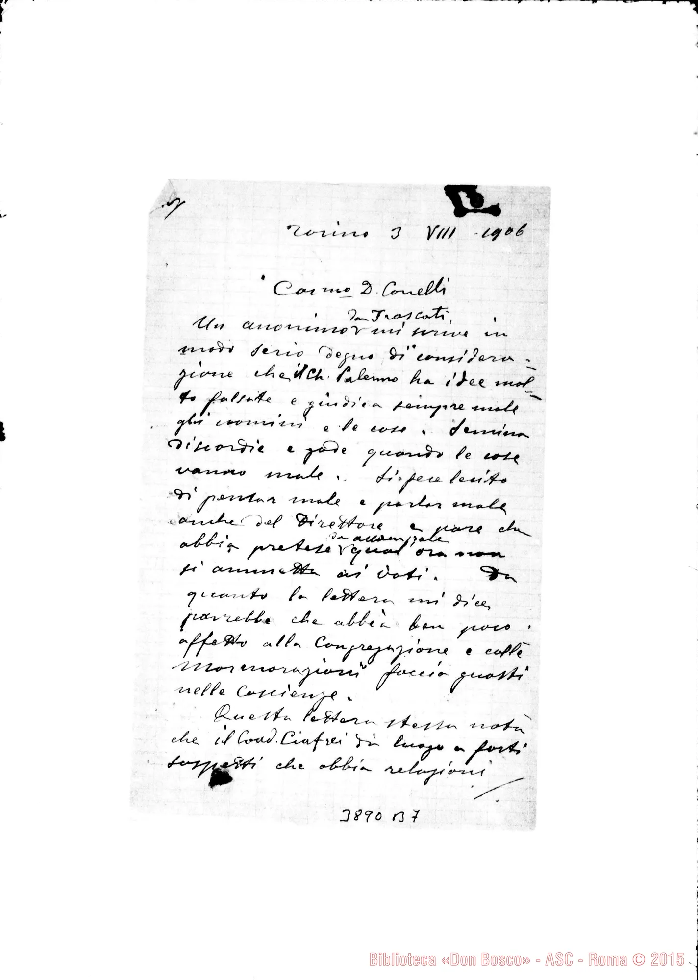 Fotogramma B 7 — « « Torino, 3-08-1906