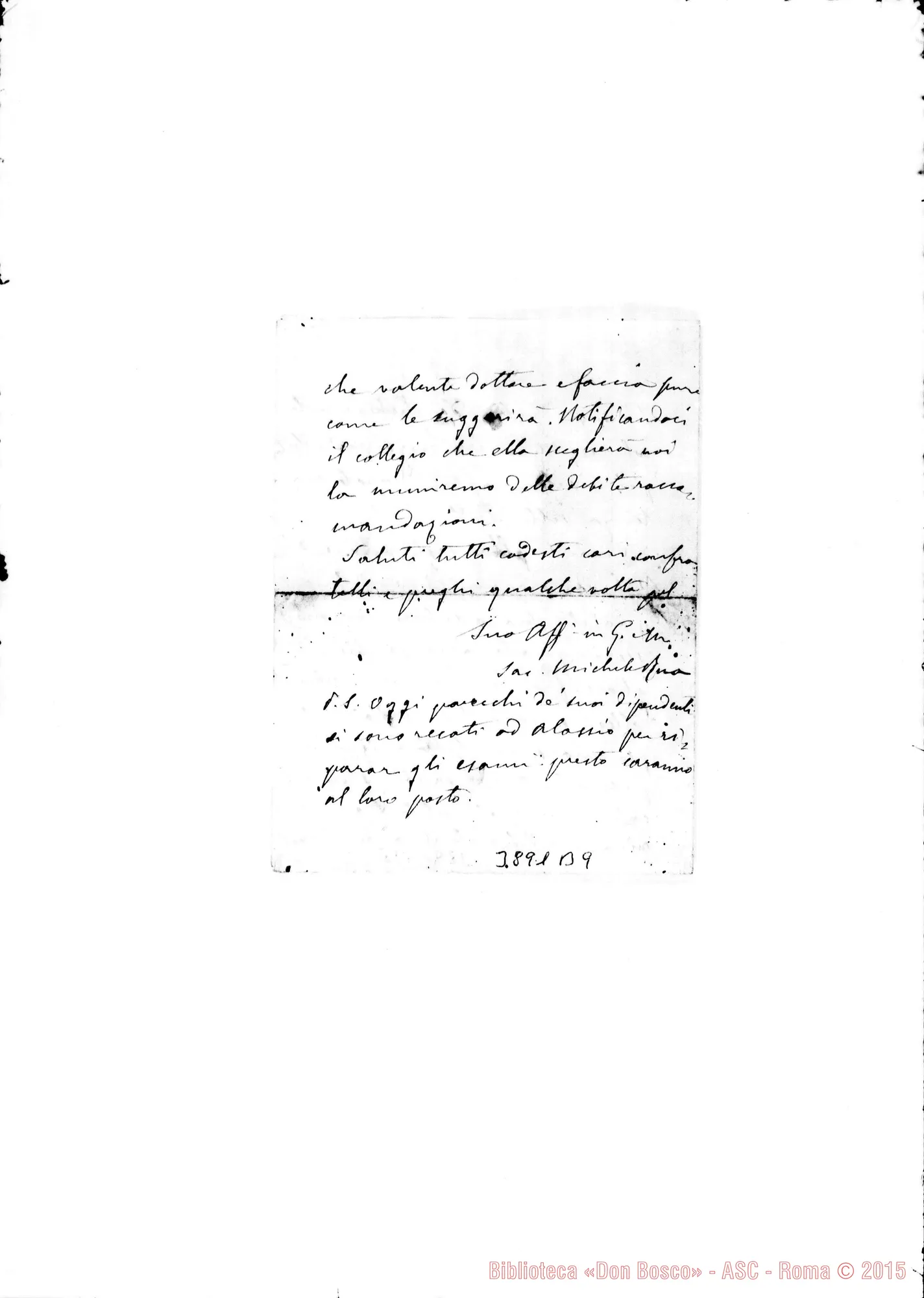 Fotogramma B 9 — Confortola Faustino, SDB Torino, 11-10-1885