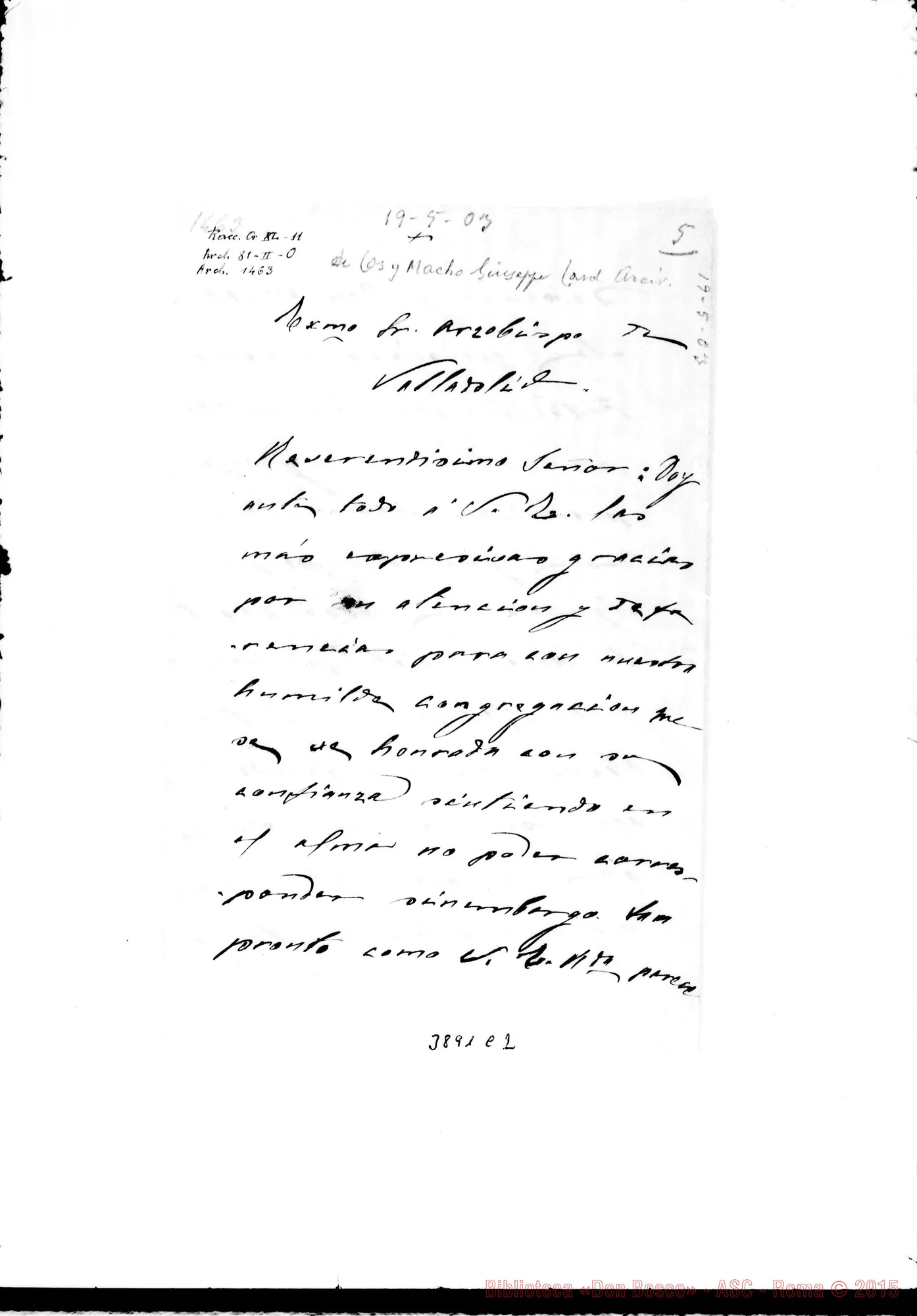Fotogramma C 2 — Cos y Macho Giuseppe, card, di Valladolid Torino, 19-05-1903