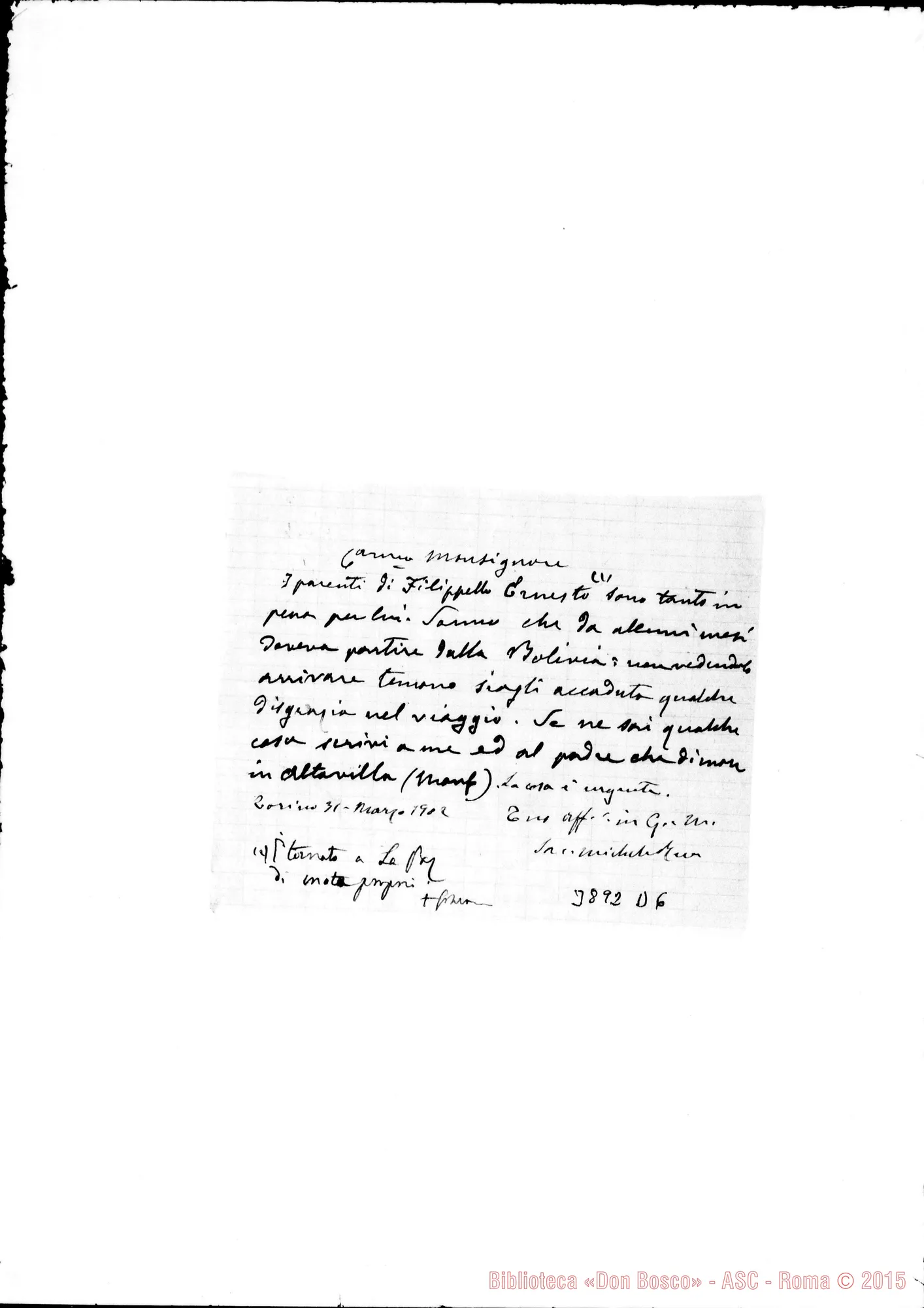 Fotogramma D 6 — « « Torino, 31-03-1902