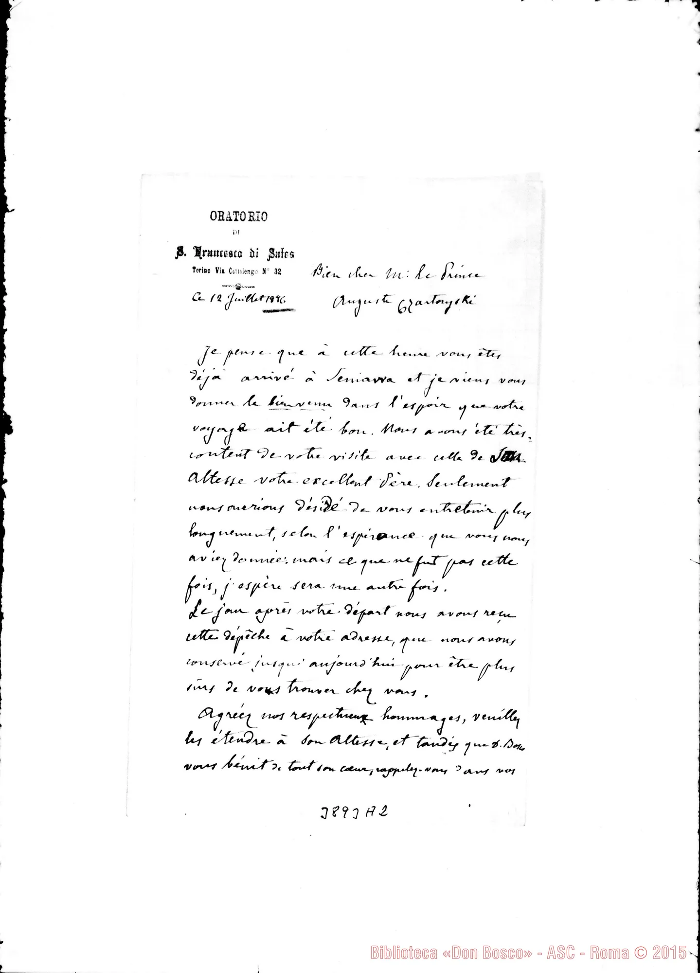 Fotogramma A 2 — « « Torino, 12-07-1886