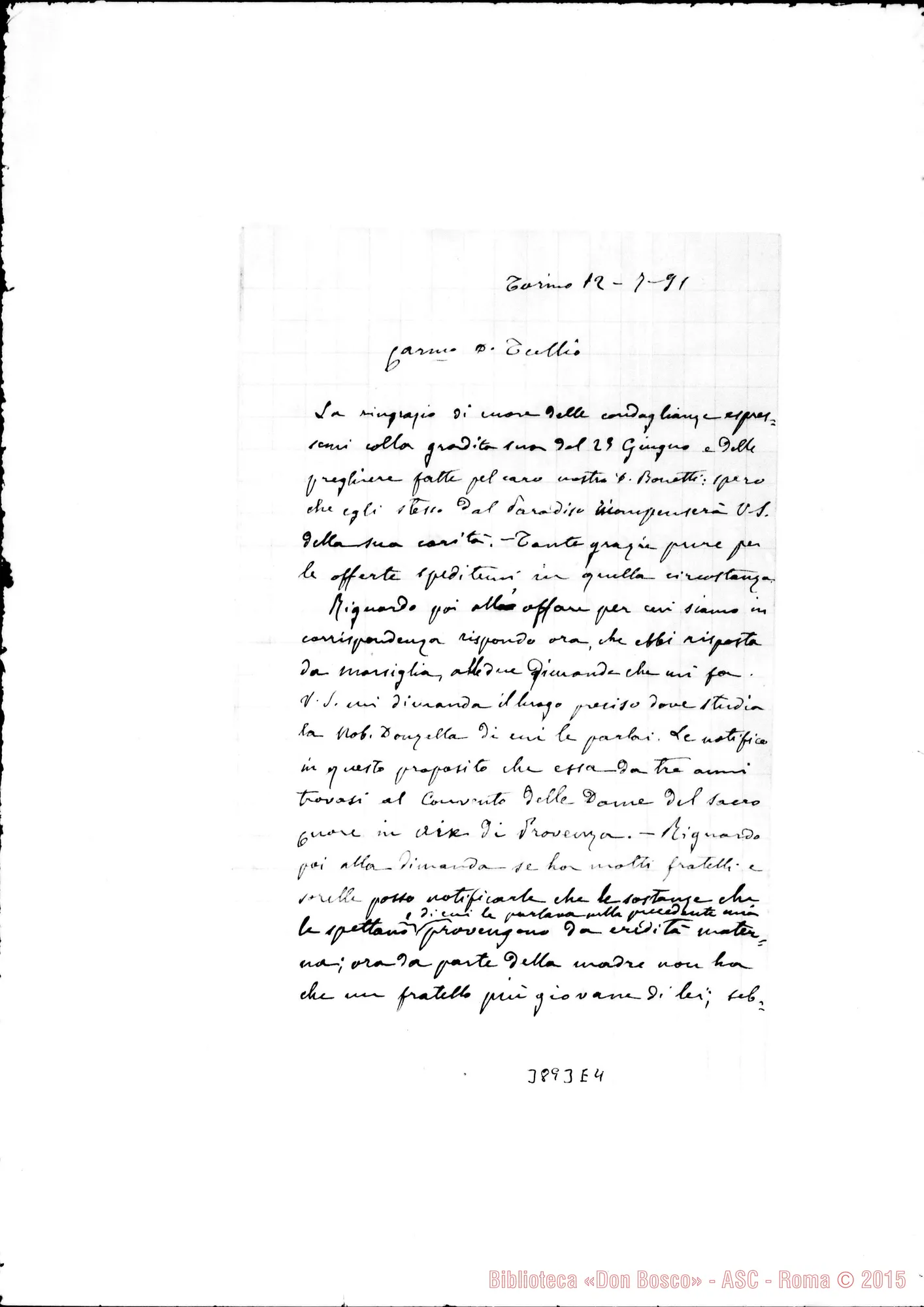 Fotogramma E 4 — « « Torino, 12-07-1891