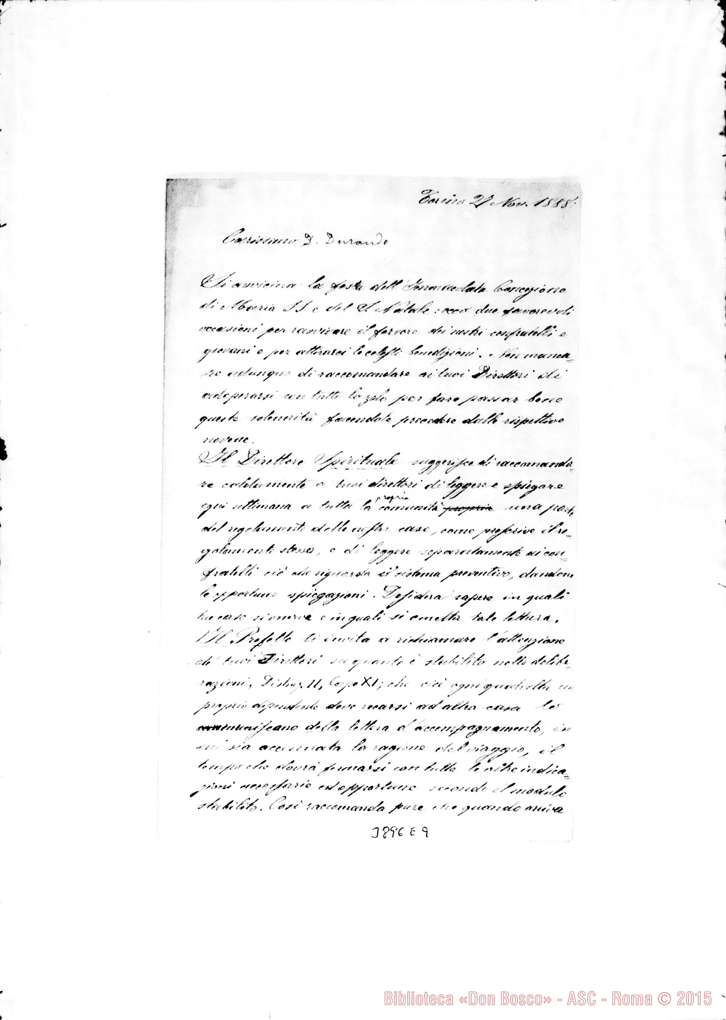 Fotogramma E 9 — « « Torino, 27-11-1888