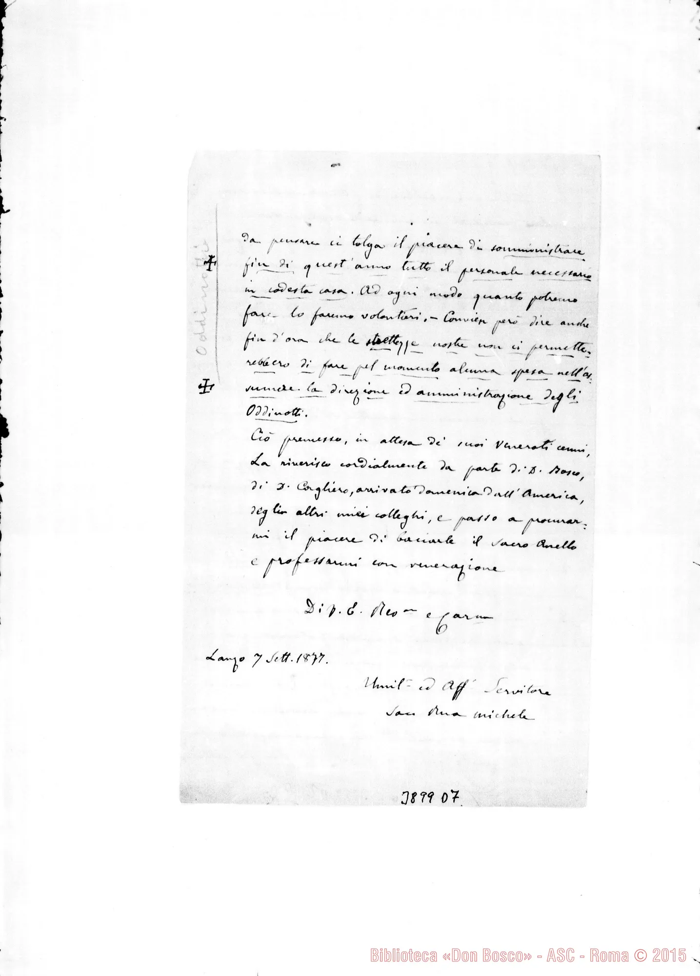 Fotogramma D 7 — Fossano: Mons. Manacorda Lanzo, 7-09-1877