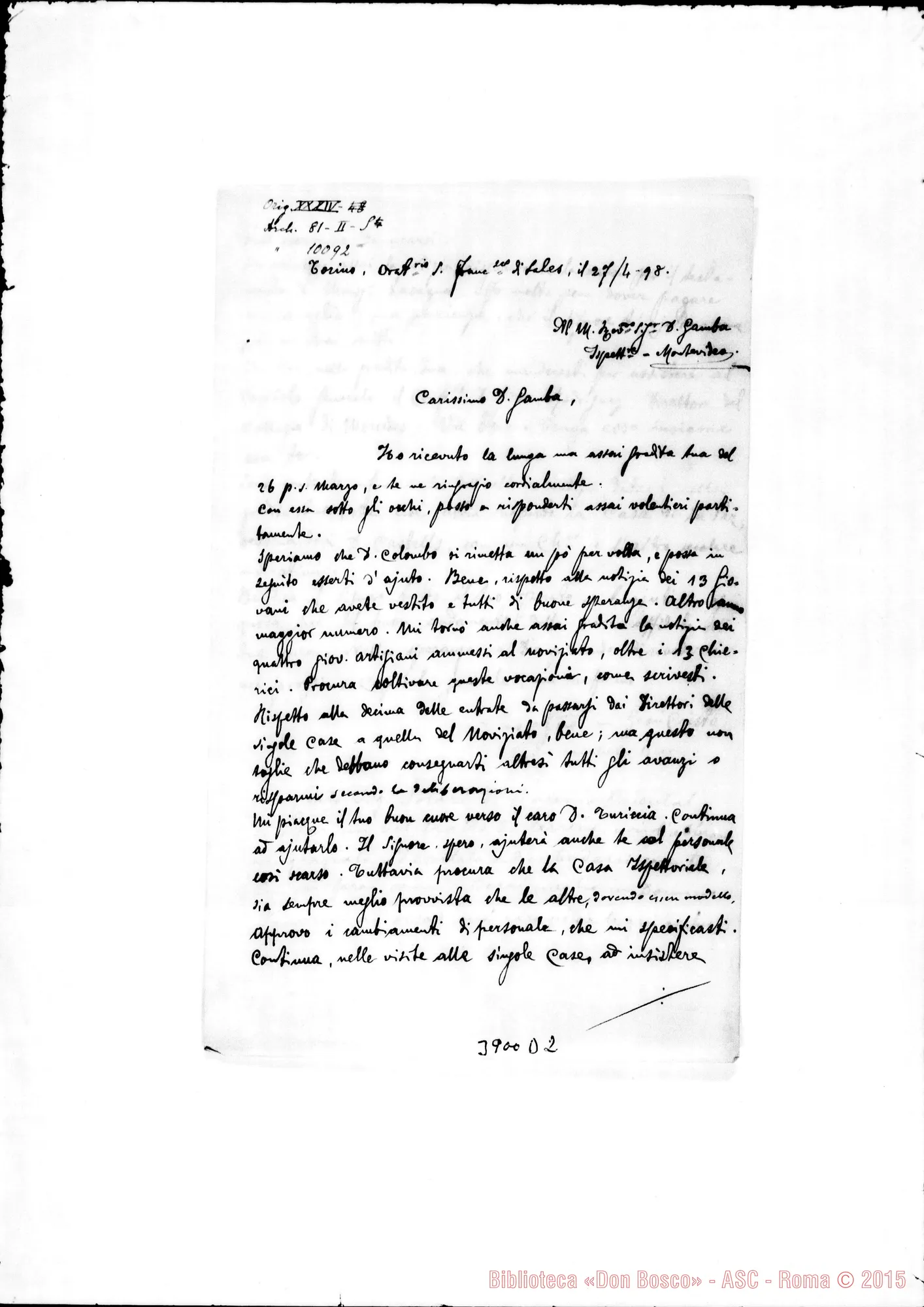 Fotogramma D 2 — « « Torino, 27-04-1898