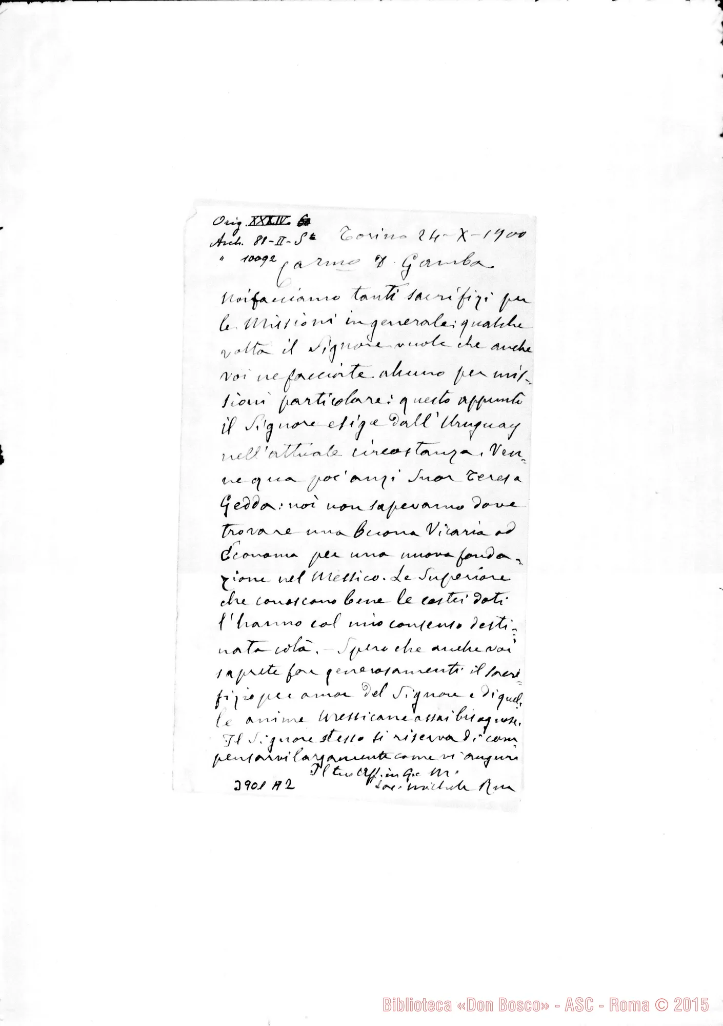 Fotogramma A 2 — « « Torino, 24-10-1900