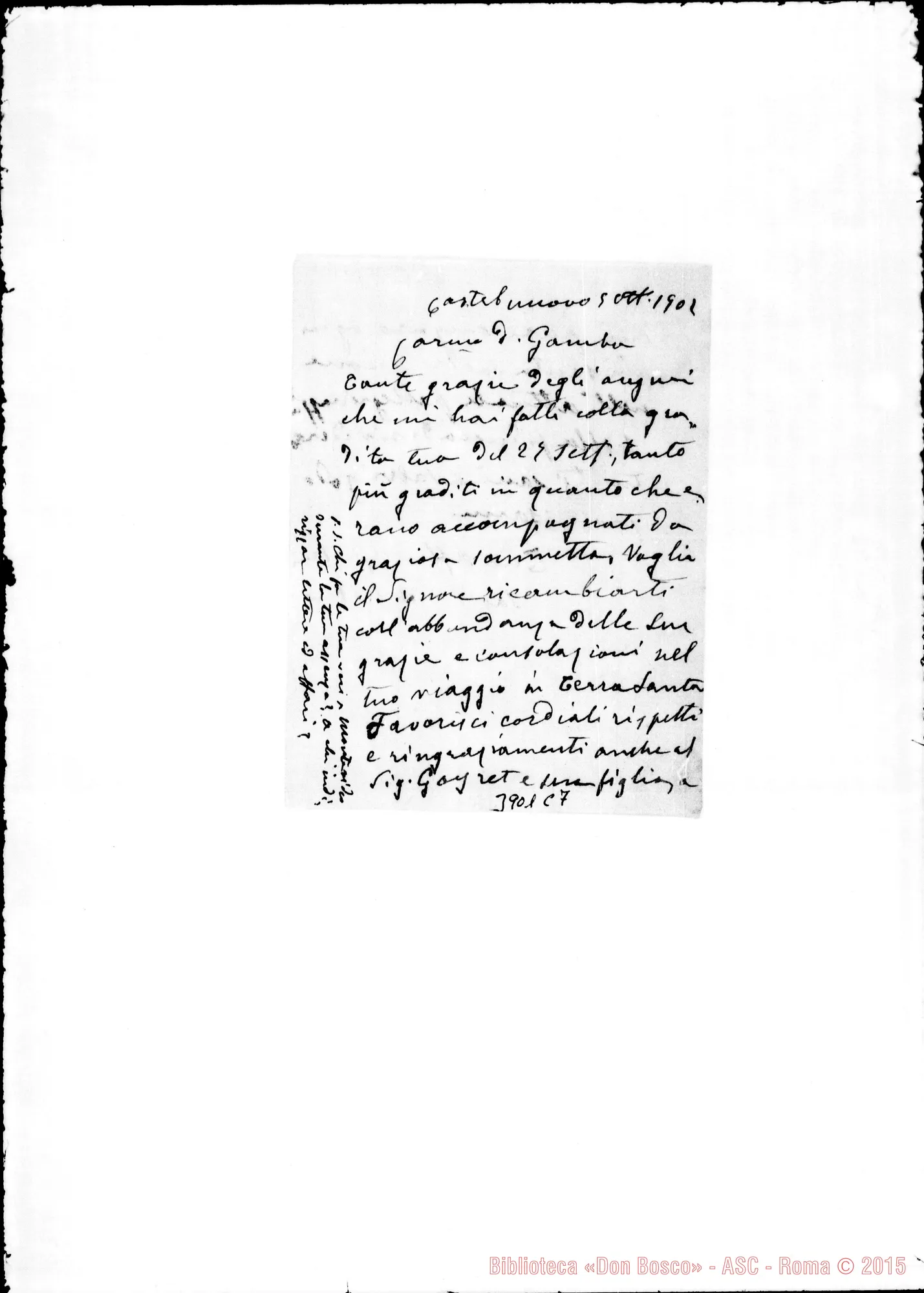 Fotogramma C 7 — « « Castelnuovo, 5-10-1902