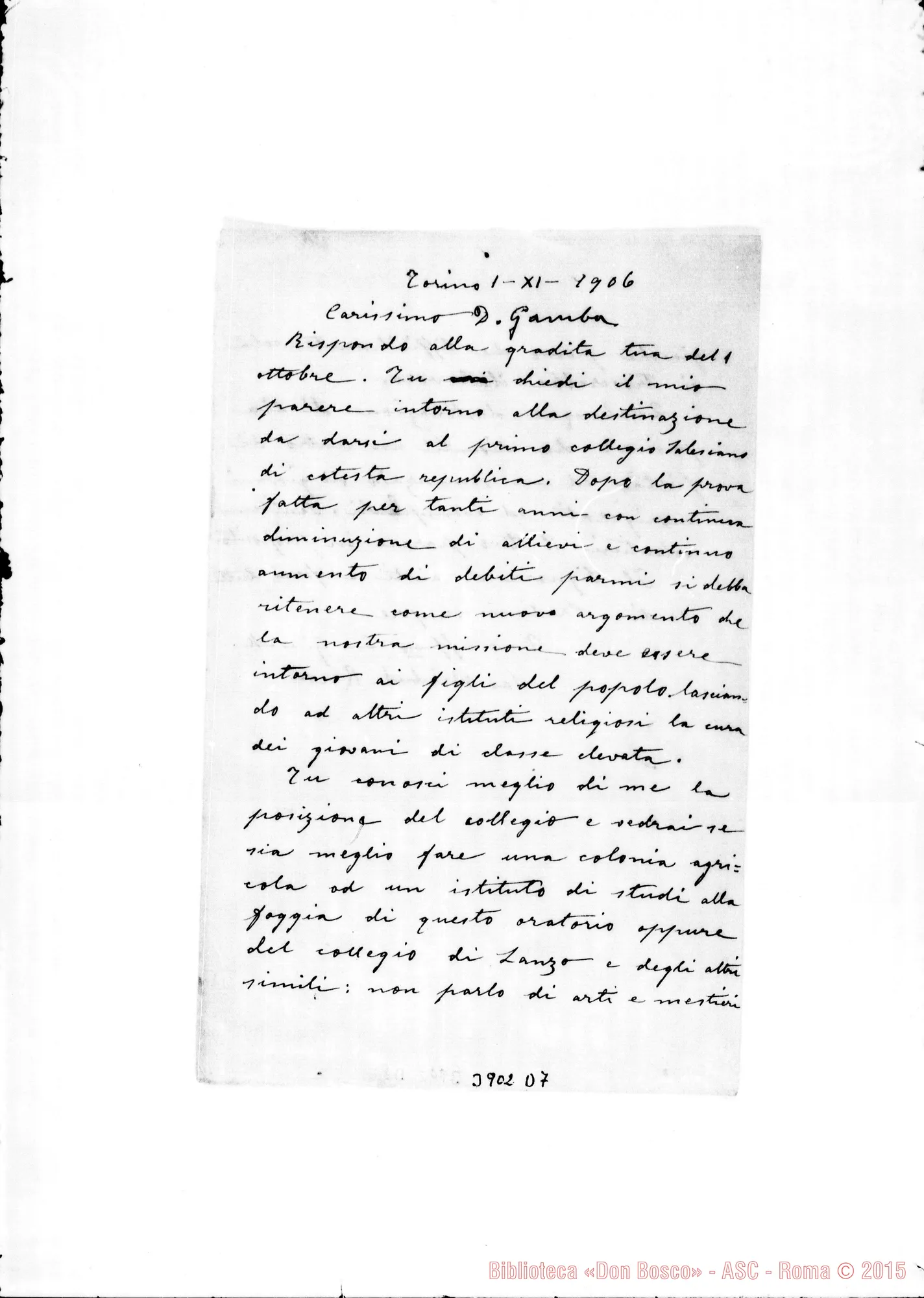 Fotogramma D 7 — « « Torino, 1-11-1906