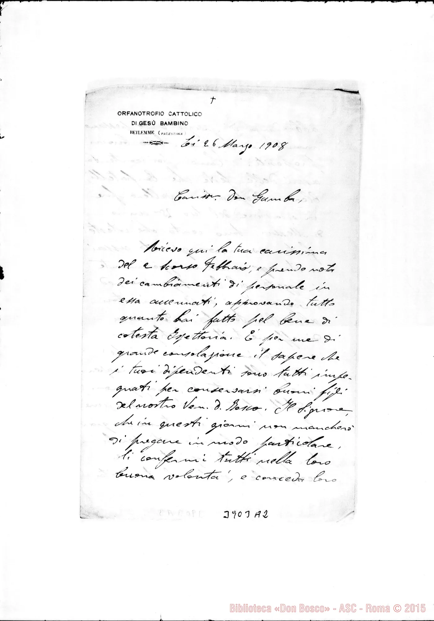 Fotogramma A 2 — « « Betlemme, 26-03-1908