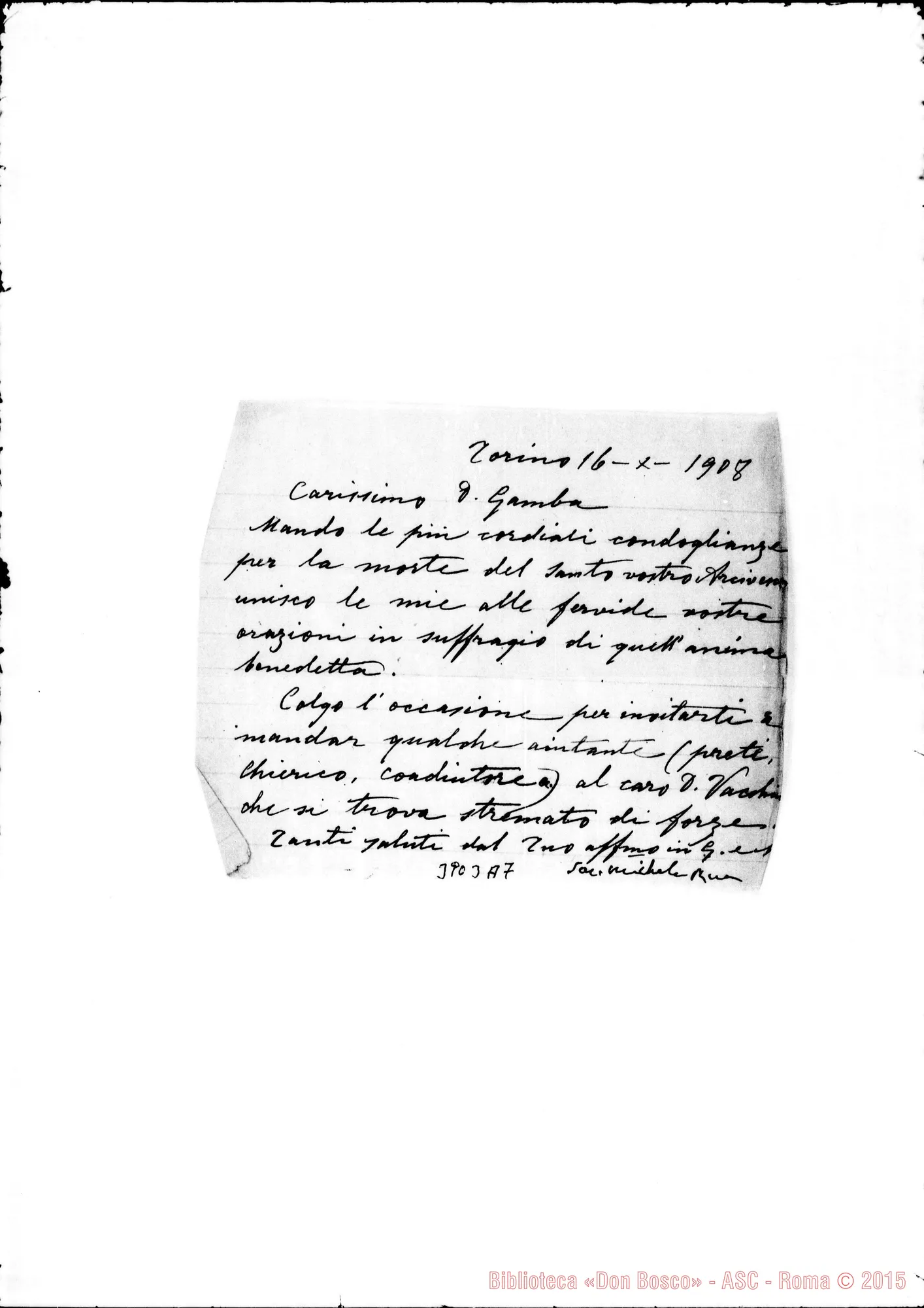 Fotogramma A 7 — « « Torino, 16-10-1908