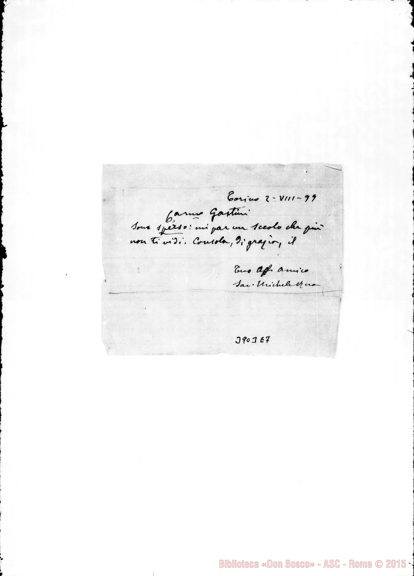 Fotogramma E 7 — « « Torino, 2-08-1899