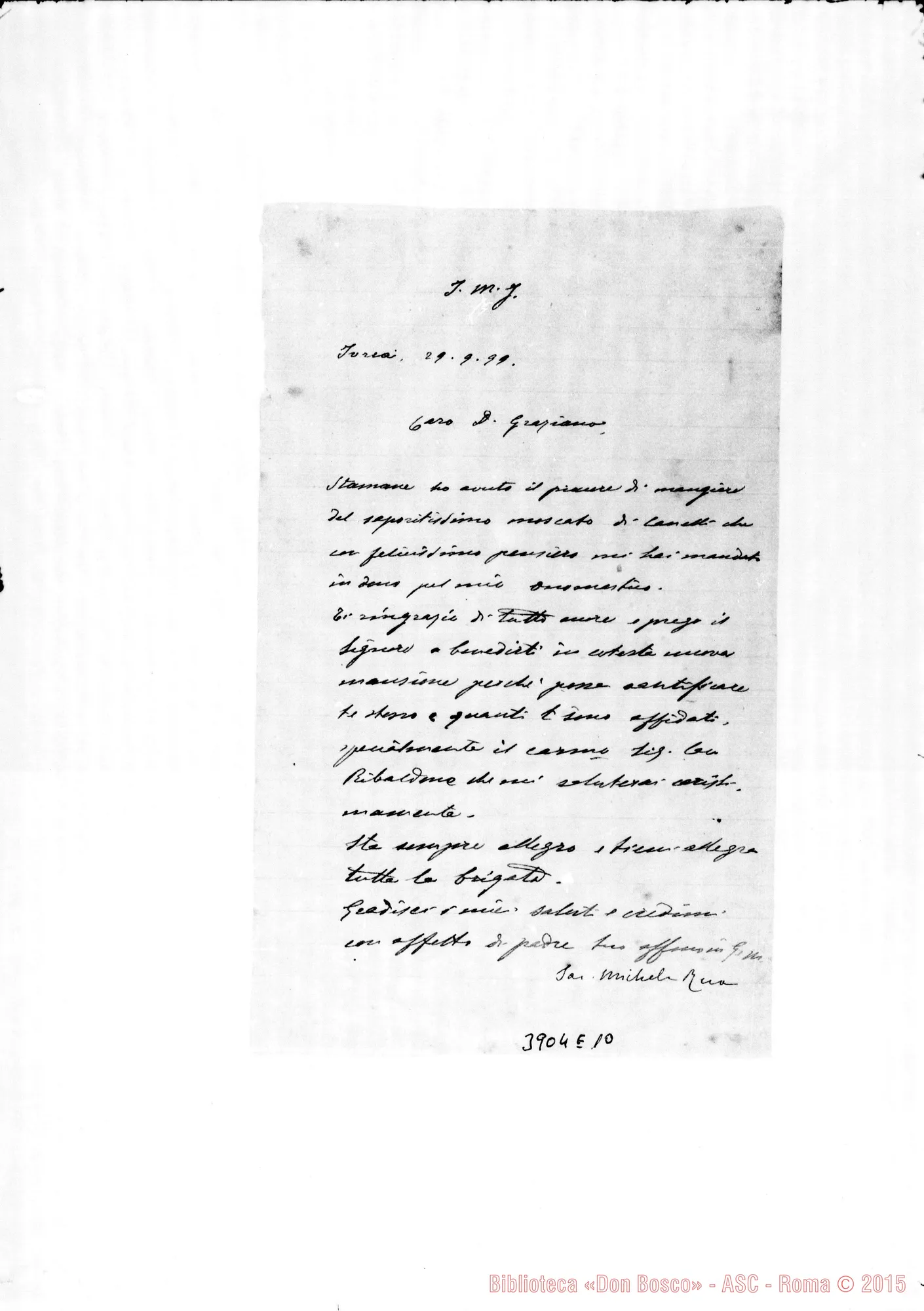 Fotogramma E 10 — Graziano Natale, SDB Ivrea, 29-09-1899